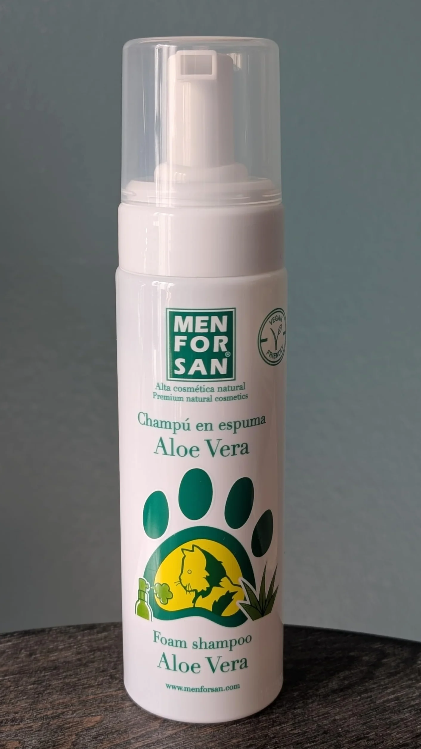 MENFORSAN Aloe Vera Szampon w piance dla kotów, 200ml