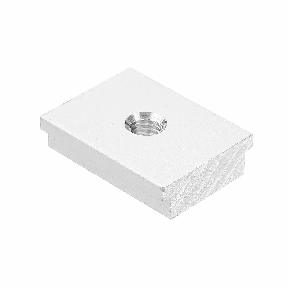 Namvo nakrętki aluminiowe M8 T-szyna T-blok gwintowane przesuwne do obróbki drewna