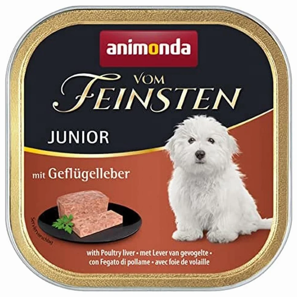 animonda Vom Feinsten Junior, mokra karma dla dorastających psów, 22x 150g
