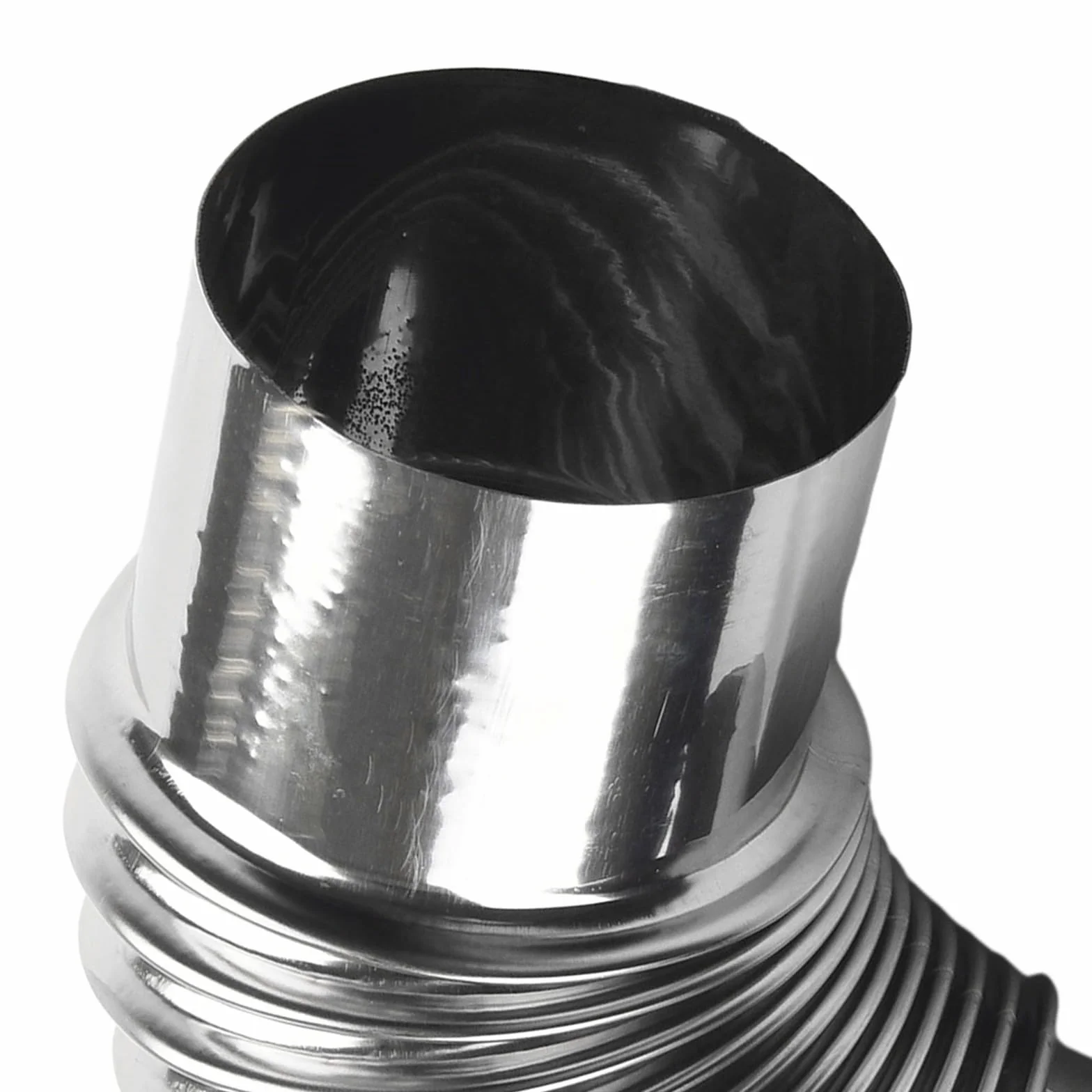 Kolanko rury kominowej ze stali nierdzewnej, wkładka kominowa, rura stalowa do pieców, kominków, grilla, wentylacja, wiele rozmiarów, 50-100 mm, srebrna (60 mm)
