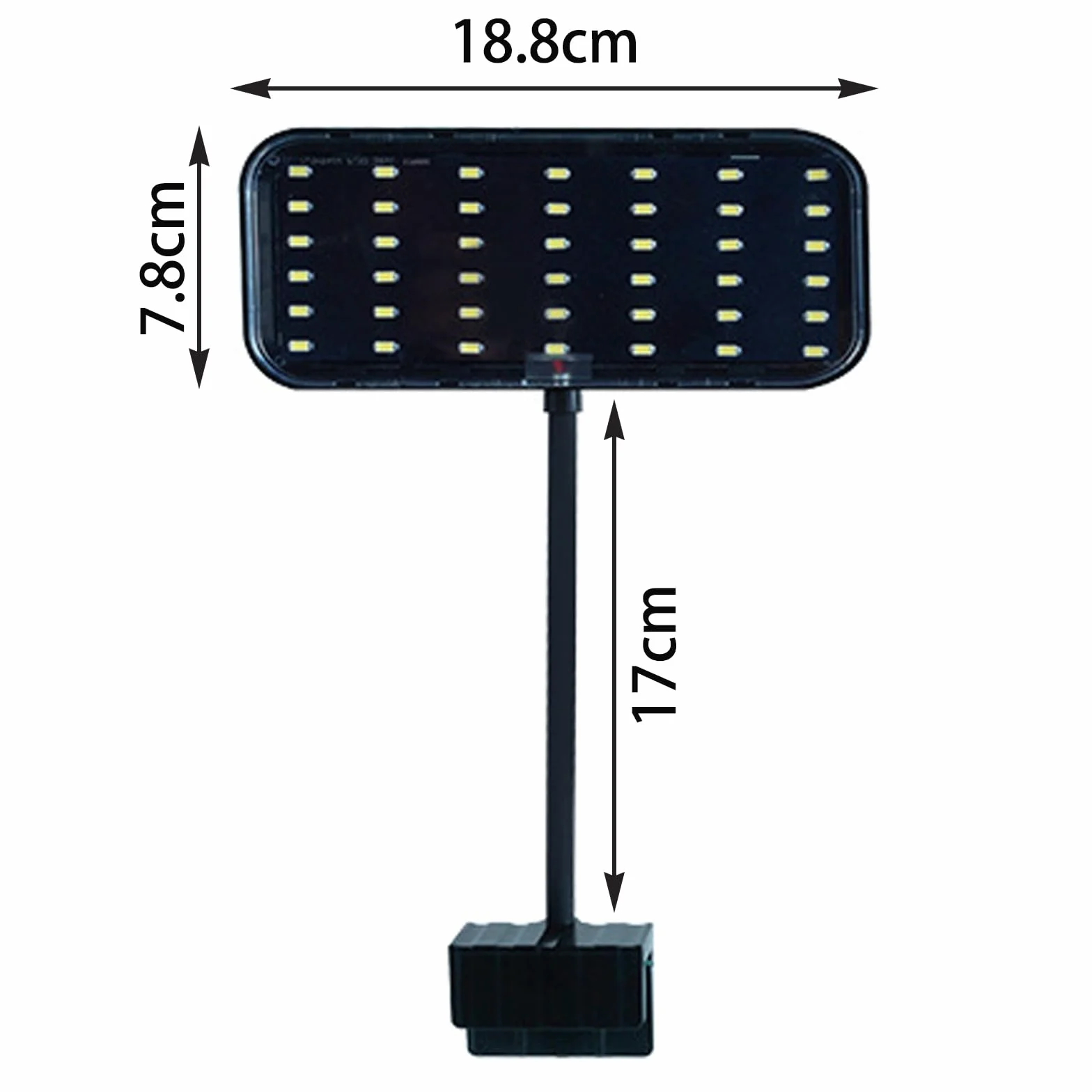 92RA Oświetlenie LED 360°, Lampa LED Energooszczędna i Odporna na Zaparowanie, Światło Wodoszczelne dla Roślin Wodnych i Ryb (13 W)