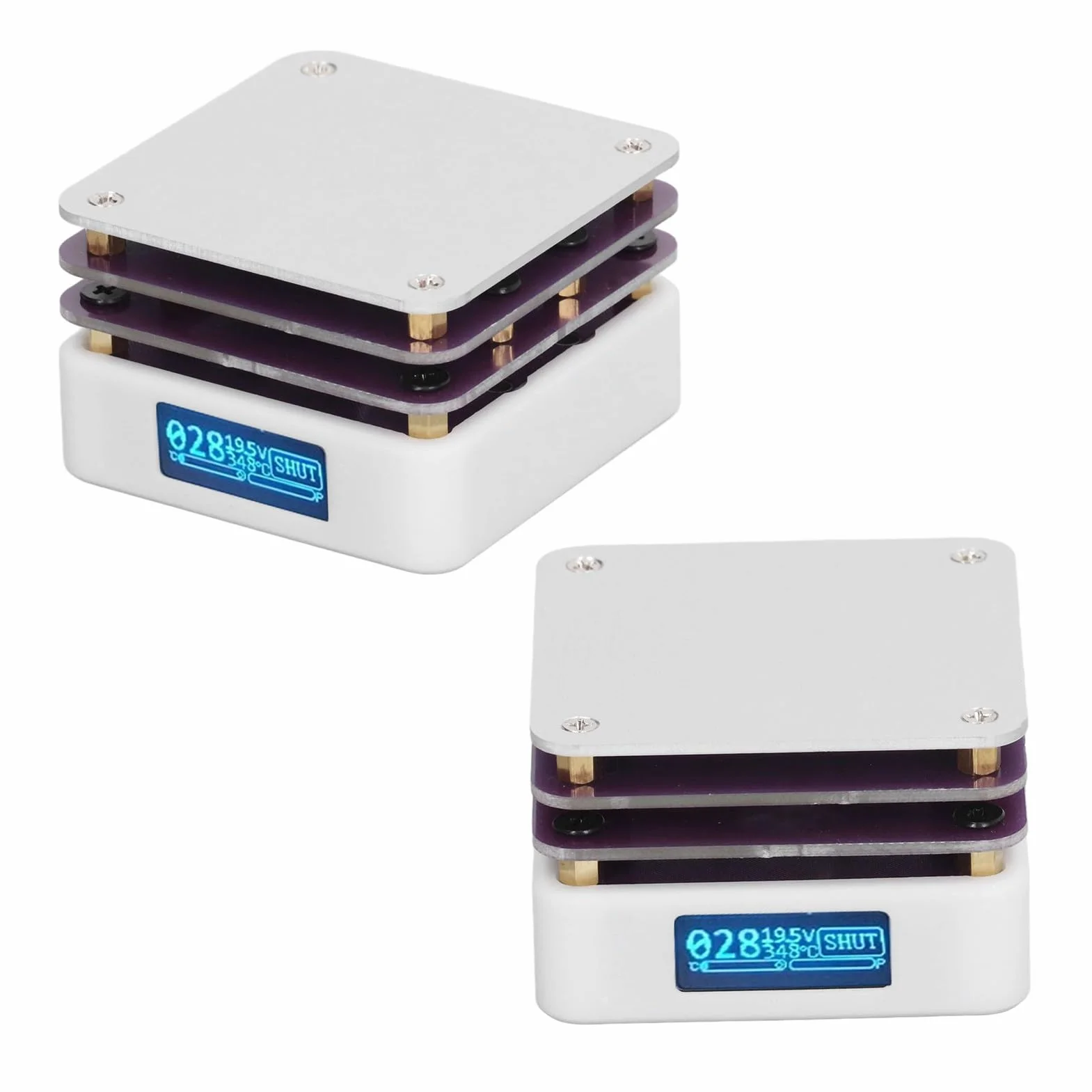 Płyta grzewcza do lutowania, stacja do lutowania płyt grzewczych, mini elektryczna płyta grzewcza, stacja spawalnicza z ekranem LED, do naprawy elektronicznej i laboratorium dla majsterkowiczów