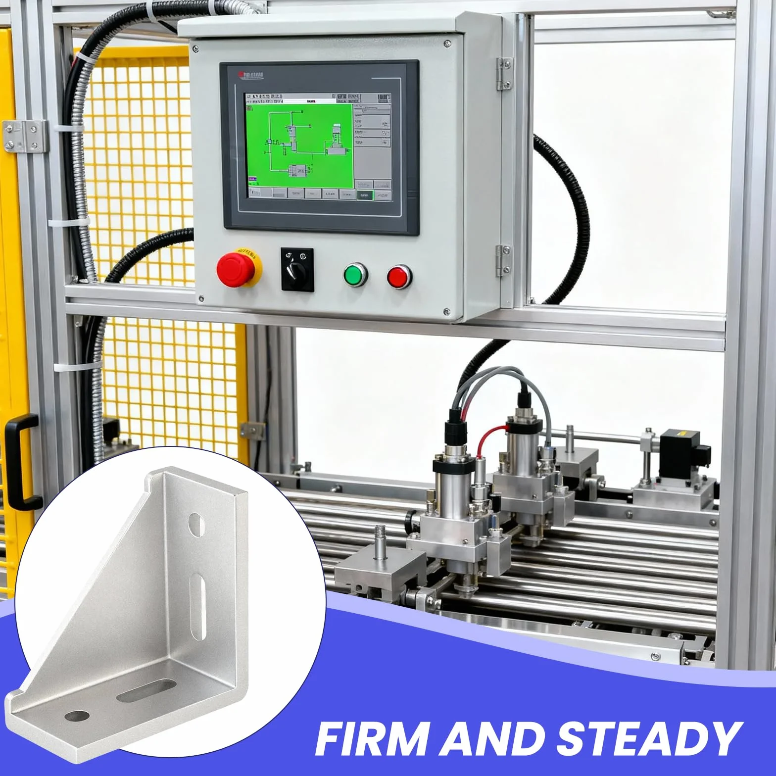 8 sztuk aluminiowych łączników kątowych 40x80, kątownik aluminiowy, materiał mocujący, łącznik narożny 90 stopni do profilu aluminiowego, stabilne łączniki profilu aluminiowego do profili