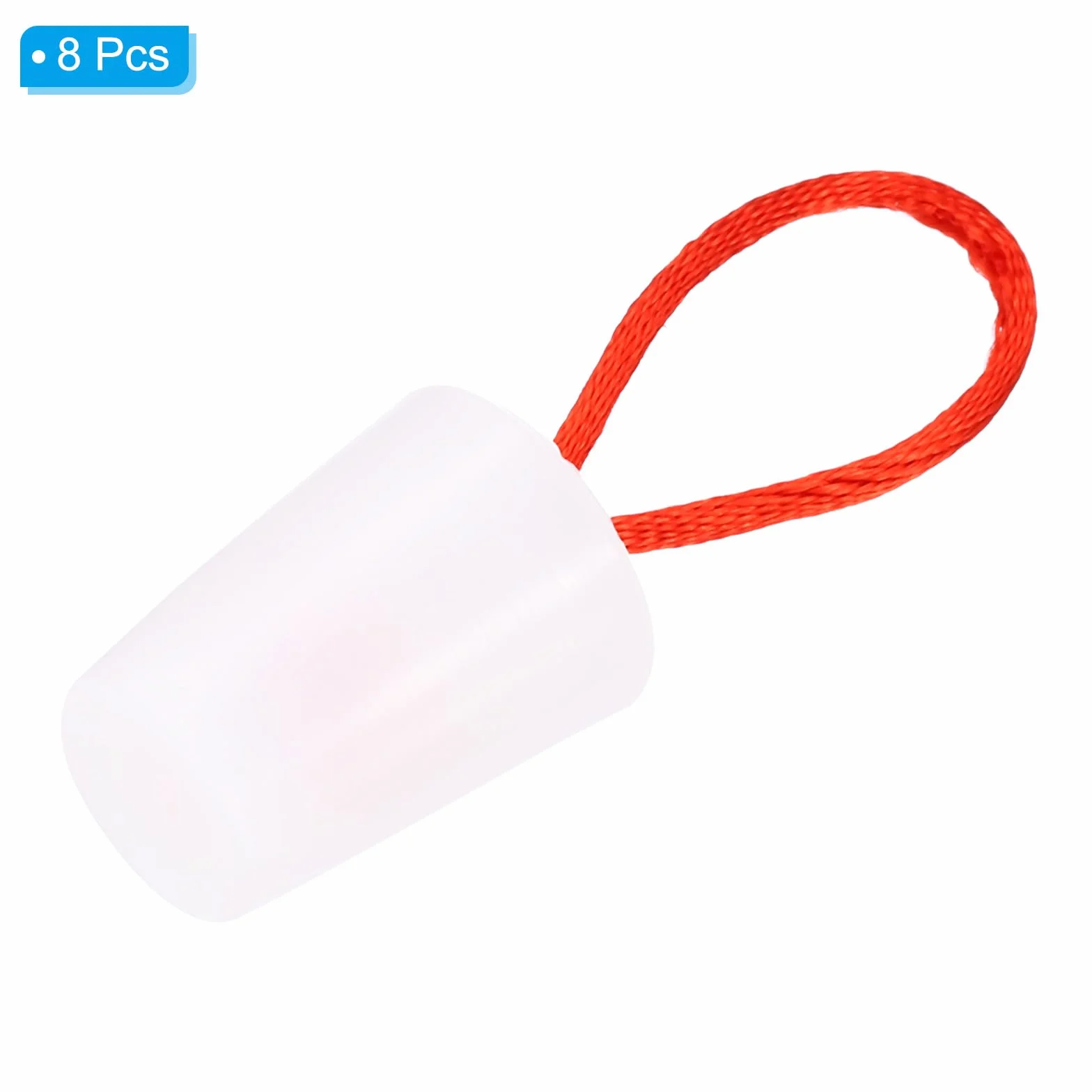 QUARKZMAN Korki stożkowe z kauczuku silikonowego, 15 do 20 mm, solidne zatyczki do wanny z uchwytem do rur kontrolnych, rura wodna, otwór odpływowy, biały, 8 sztuk