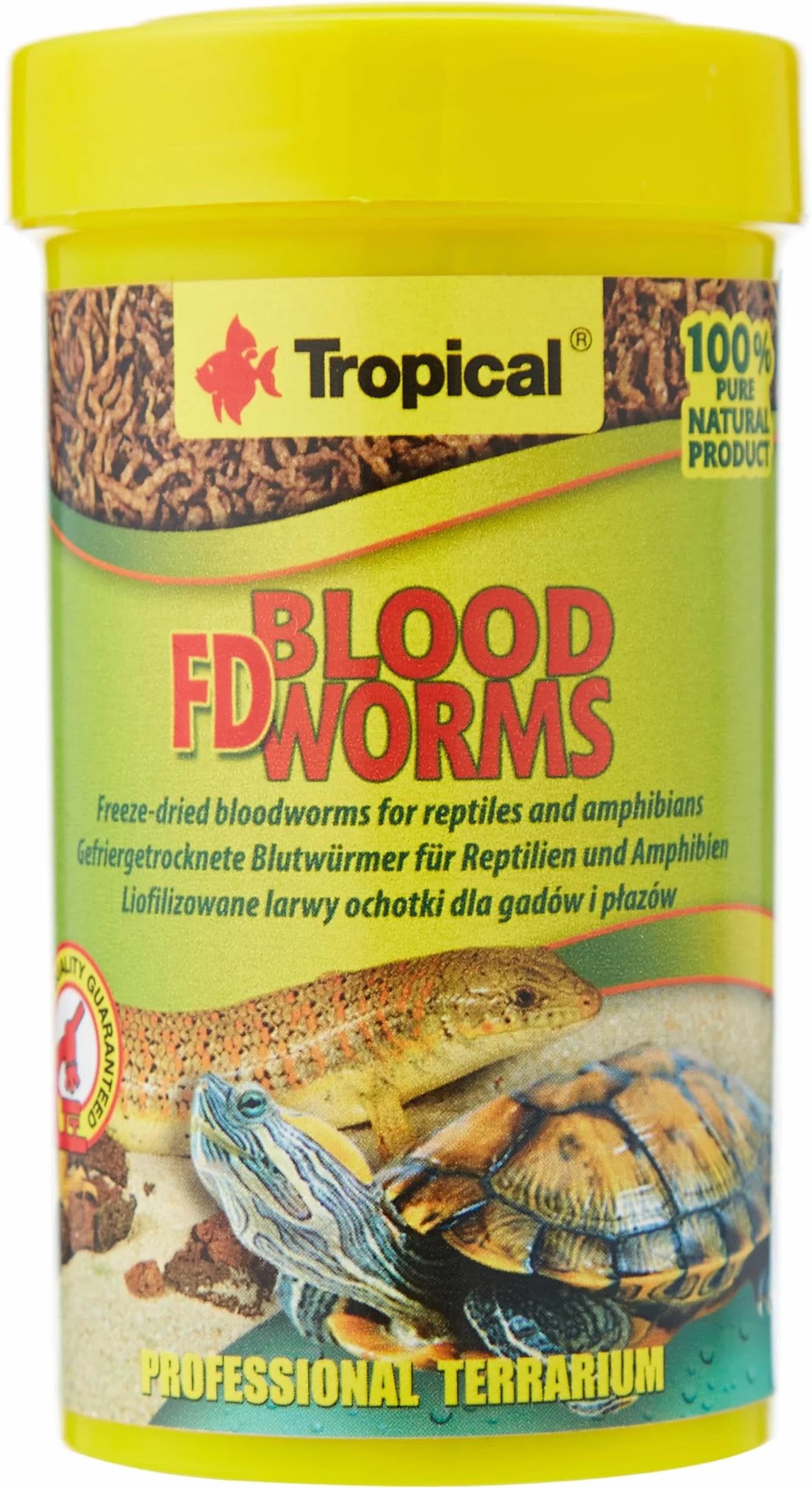 Naturalny pokarm dla gadów larwy ochotki FD BLOOD WORMS 100ml / 7g