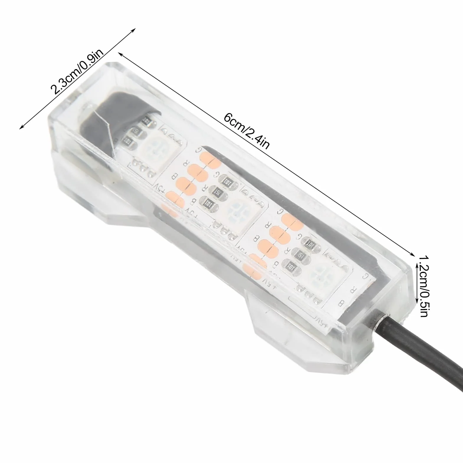 Światło akwarium LED USB z pilotem zdalnego sterowania, miękkie światło akwarium z pilotem USB światło akwarium łatwe w użyciu dla małych akwariów dla (zdalne światło
