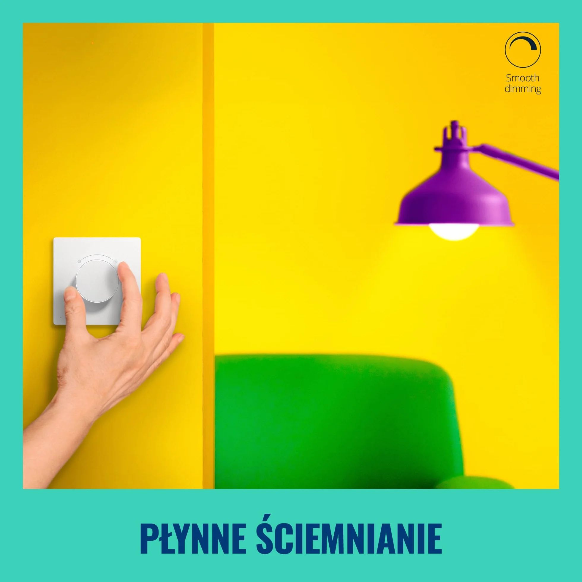 Inteligentny przełącznik pokrętłowy WiZ - przenośne ściemnianie i sterowanie scenami za pomocą jednego gestu, ładowany przez USB, z możliwością sterowania wszystkimi lampami „Connected by WiZ”