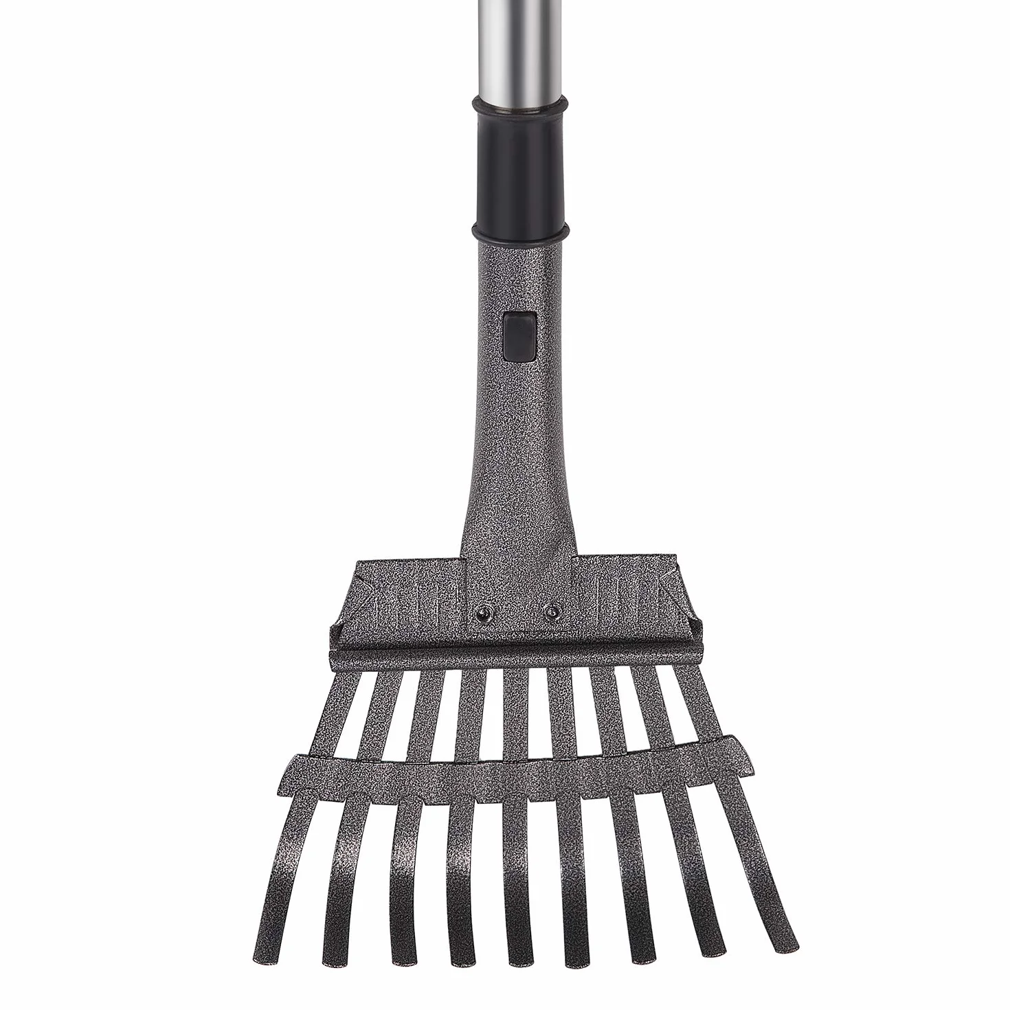 Yangbaga Metalowa szufelka i grabie na odchody dla zwierząt domowych, 2 szt. grabi o regulowanej długości, 80 cm długi uchwyt, pies, kupa, odchody szufelka