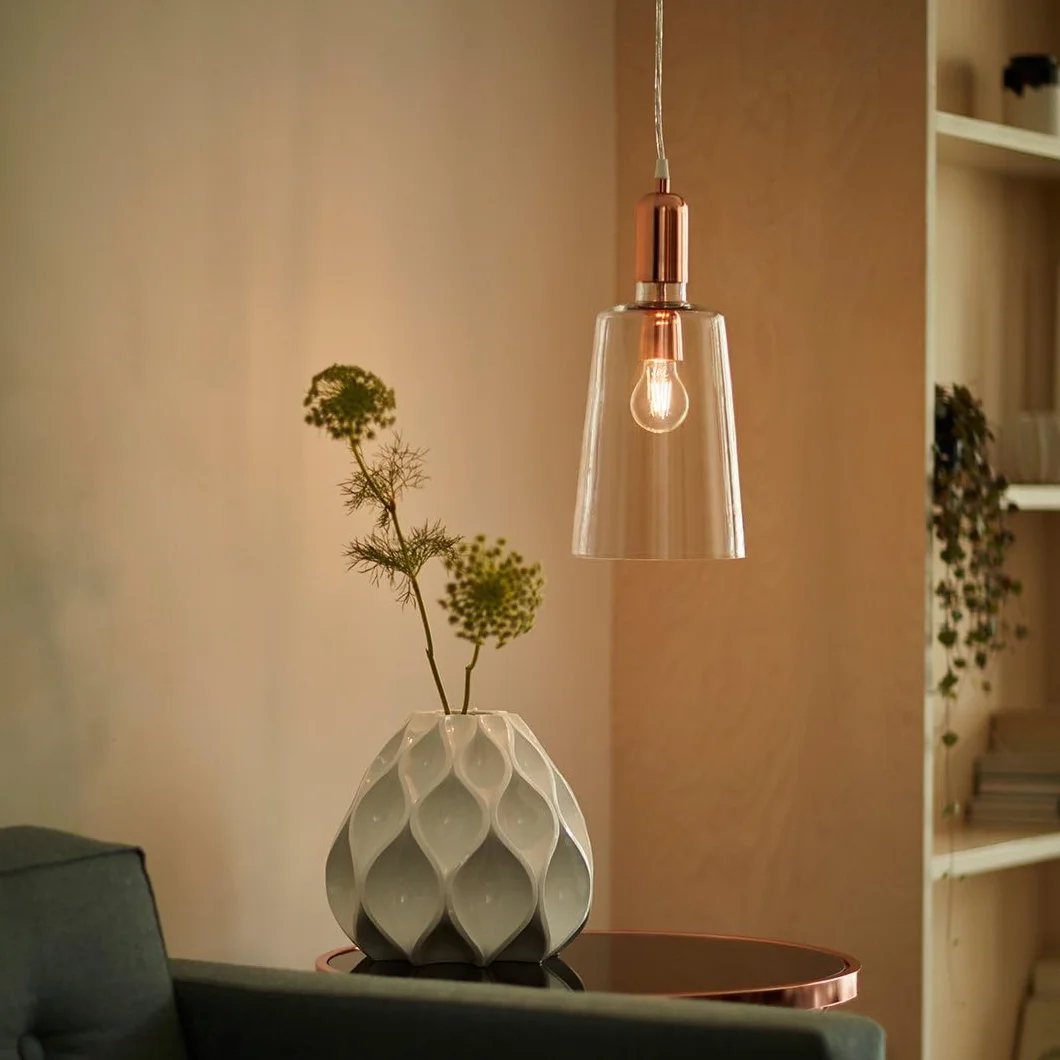 Amazon Basics Żarówka LED E27 7 W 60 W przezroczysta ciepła biel opakowanie 2 sztuk