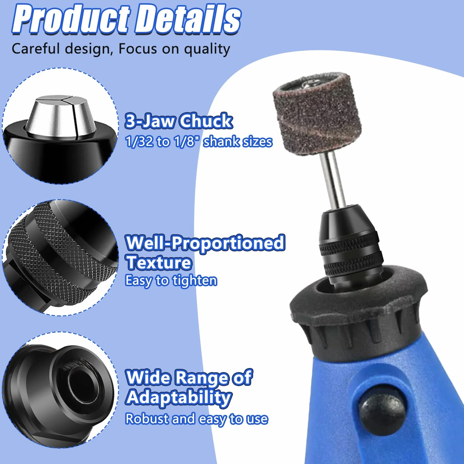 Zestaw 26 adapterów do uchwytu wiertarskiego, zestaw tulejek zaciskowych do Dremel z pudełkiem, uchwyt wiertarski Dremel 4486, tuleje zaciskowe 4485, zestaw akcesoriów do narzędzi wielofunkcyjnych do