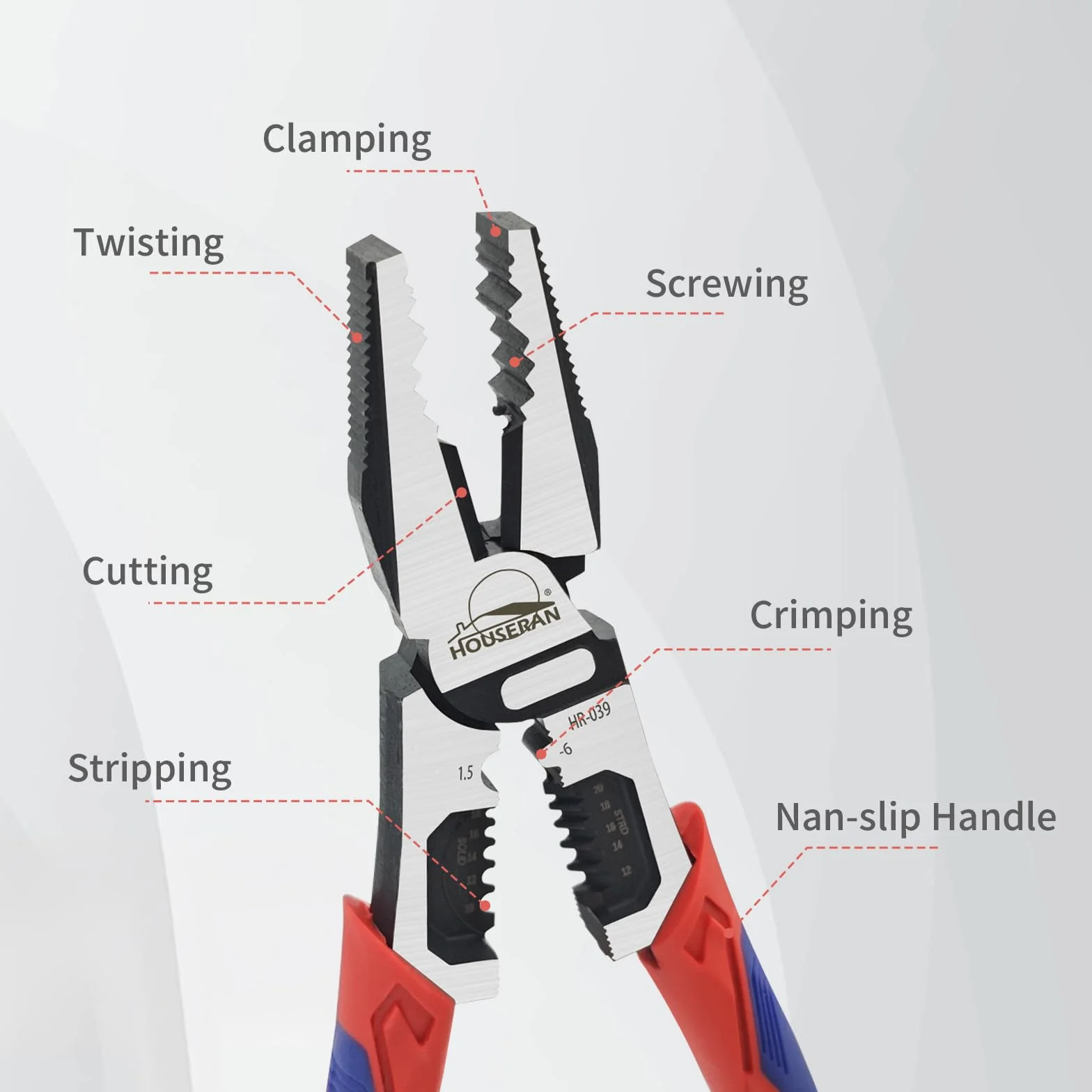 Szczypce Kombinowane 20cm Lineman's Plier 55 Stal Antypoślizgowy Uchwyt Antykorozyjna