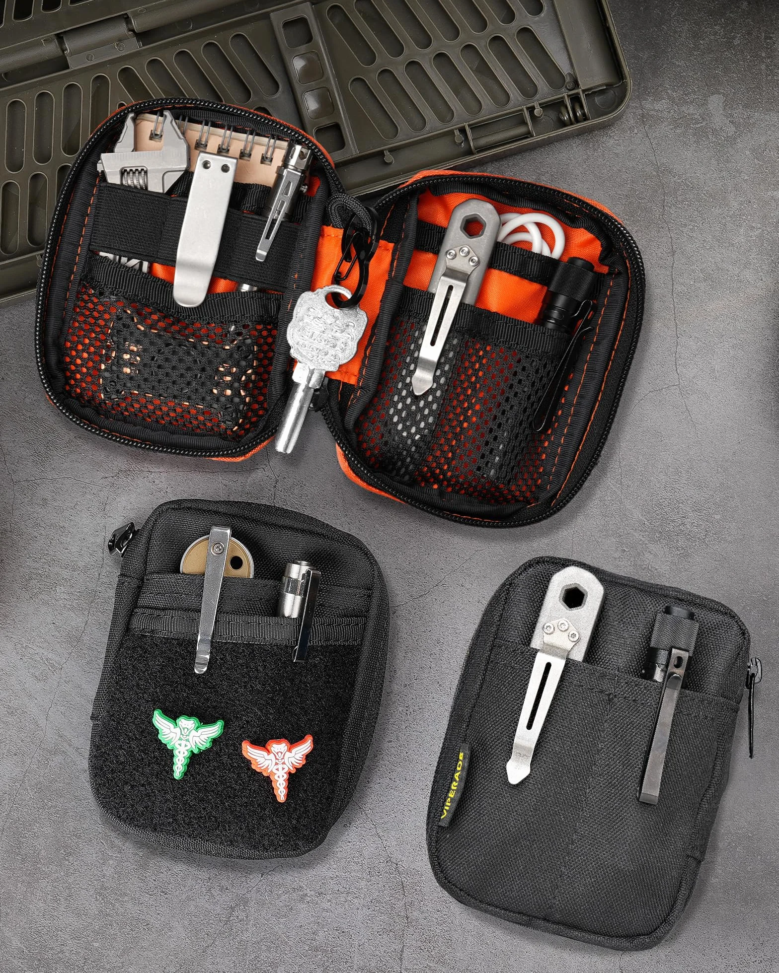 VIPERADE VE31 EDC Organizer mini torba na narzędzia z YKK zamkiem błyskawicznym
