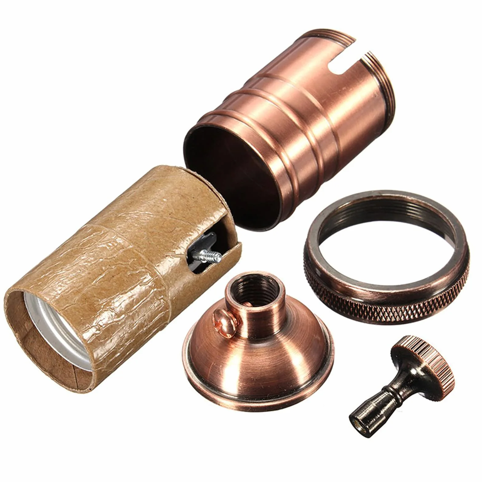 Oprawka lampy w stylu retro E26/E27, podstawa do żarówki, oprawka w stylu vintage, oprawka sufitowa, styl antyczny, na ścianę, stół i sufit, akcesoria DIY
