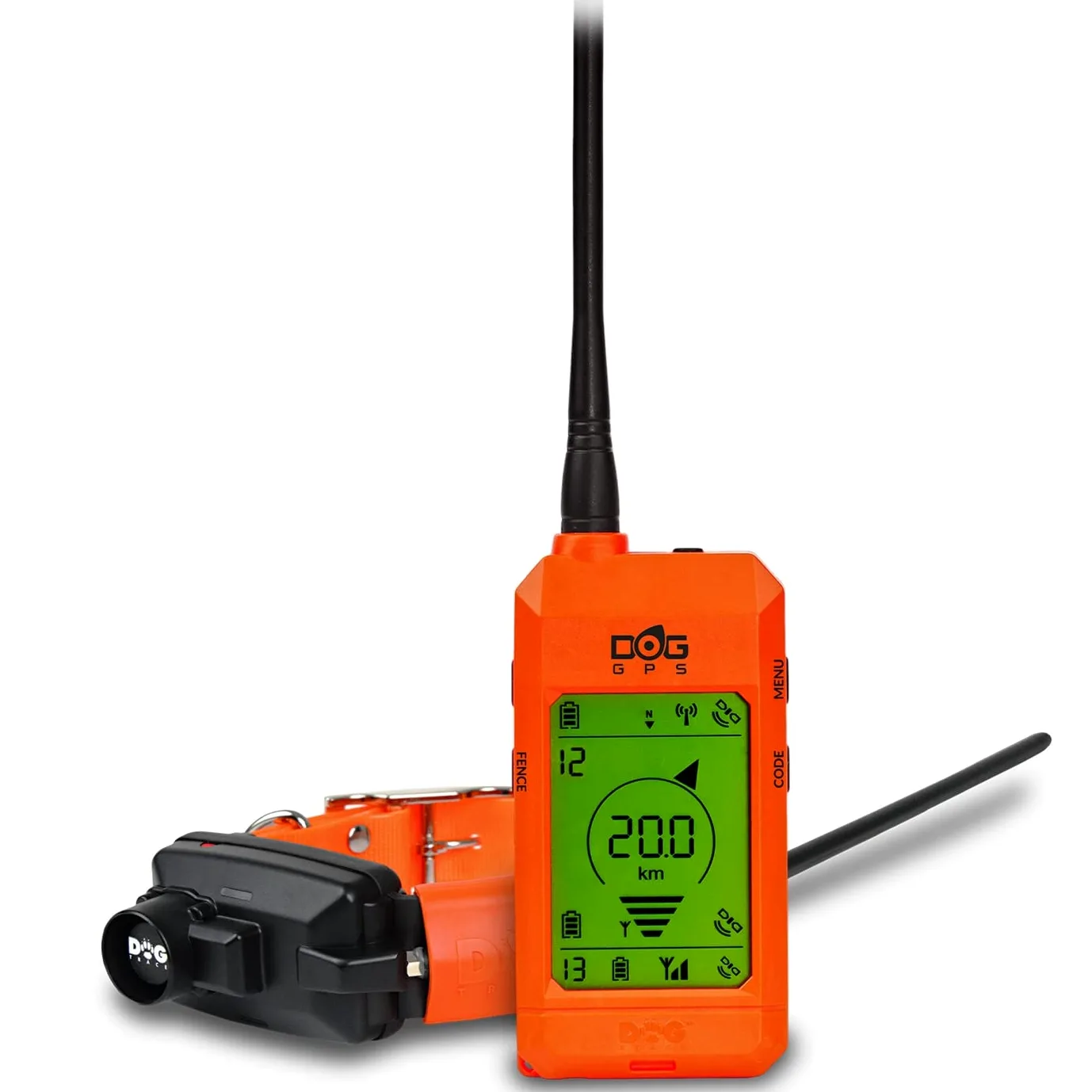 DOGTRACE GPS X30B lokalizator psów, na polowanie, do 13 psów, z torbą, pomarańczowy