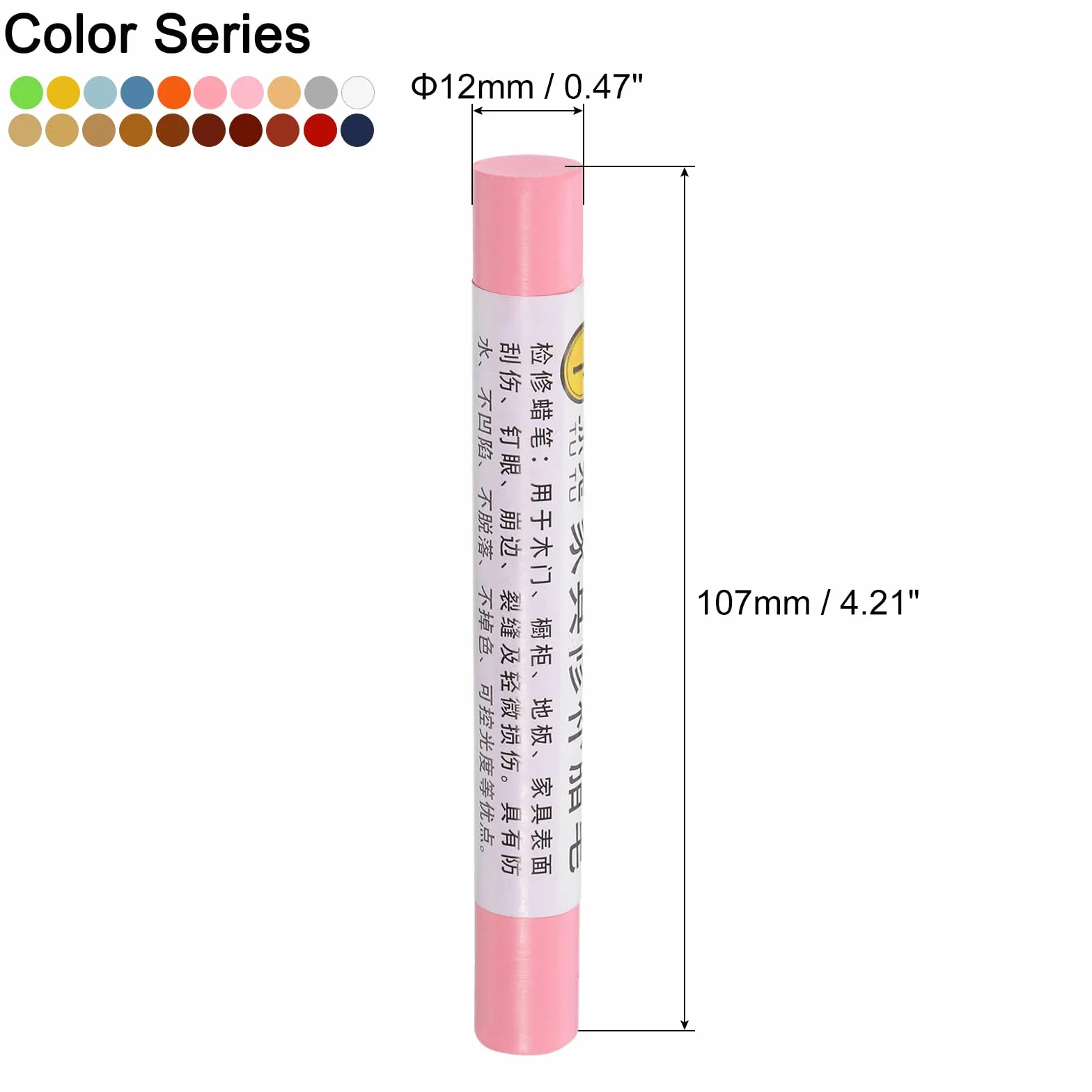 QUARKZMAN Zestaw naprawczy do mebli woskowych pastelowych 20 sztuk - drewno Stiuk Stick Retusz Up Meble Markery - do zdrapywania otworów na stoły biurka drewniane podłogi laminowane panele kolor seria