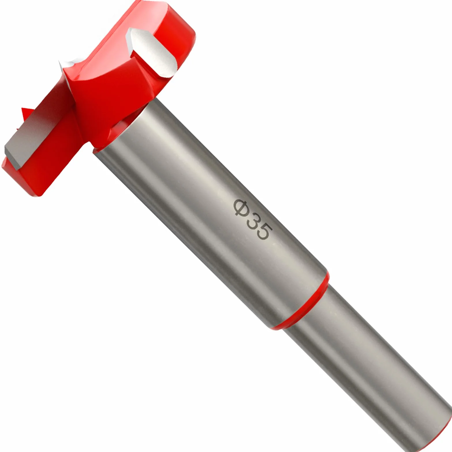 CSOOM Wiertło Forstner 35 mm – wiertło Forstner do drewna, bity Forstner z okrągłym trzonkiem, akcesoria do wiertarki