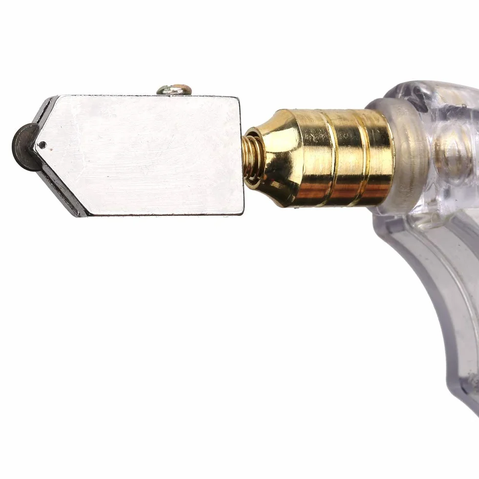 Fafeicy Glass Cutter, Ręczny ręczny nóż Grip do podawania oleju Zestaw do cięcia szkła do cięcia płytek ceramicznych Automatyczne smarowanie