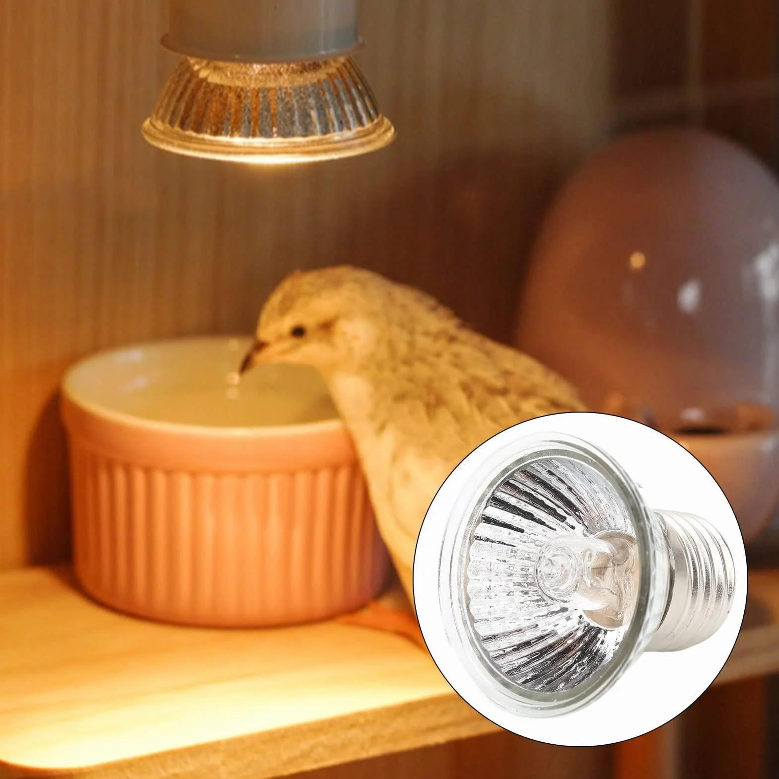 4 Sztuki żarówek UVA i UVB, 50 W Ciepła i światła dla Gadów i Płazów W Zbiornikach, Terrariach i Klatkach, Współpracuje z Różnymi Oprawami Lampowymi (50 W)