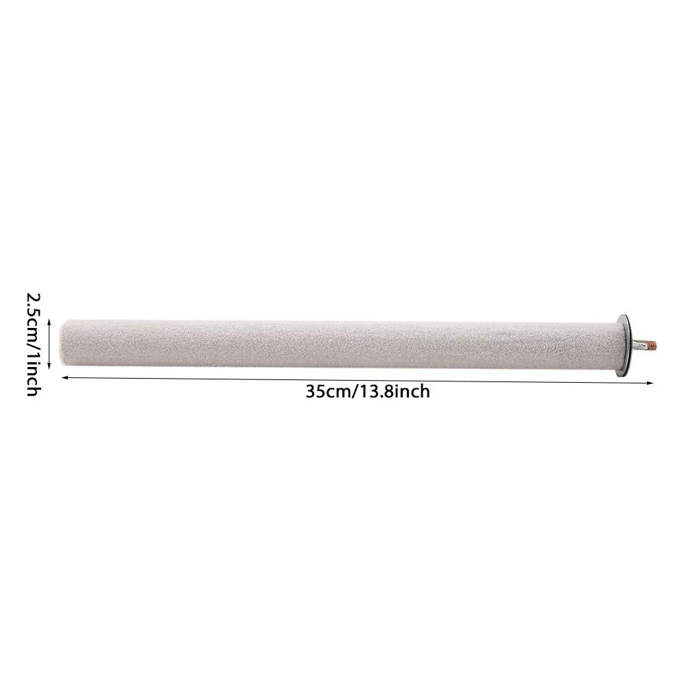 Grzędy dla ptaków Pet Grinding Claw Stick Bird Stojak na papugę Okoń Pręt Ptak Szlifowanie pazurów Parrot Scratching Stick Perch Platform dla ptaków domowych, papug i szynszyli (2,5 * 35 cm)