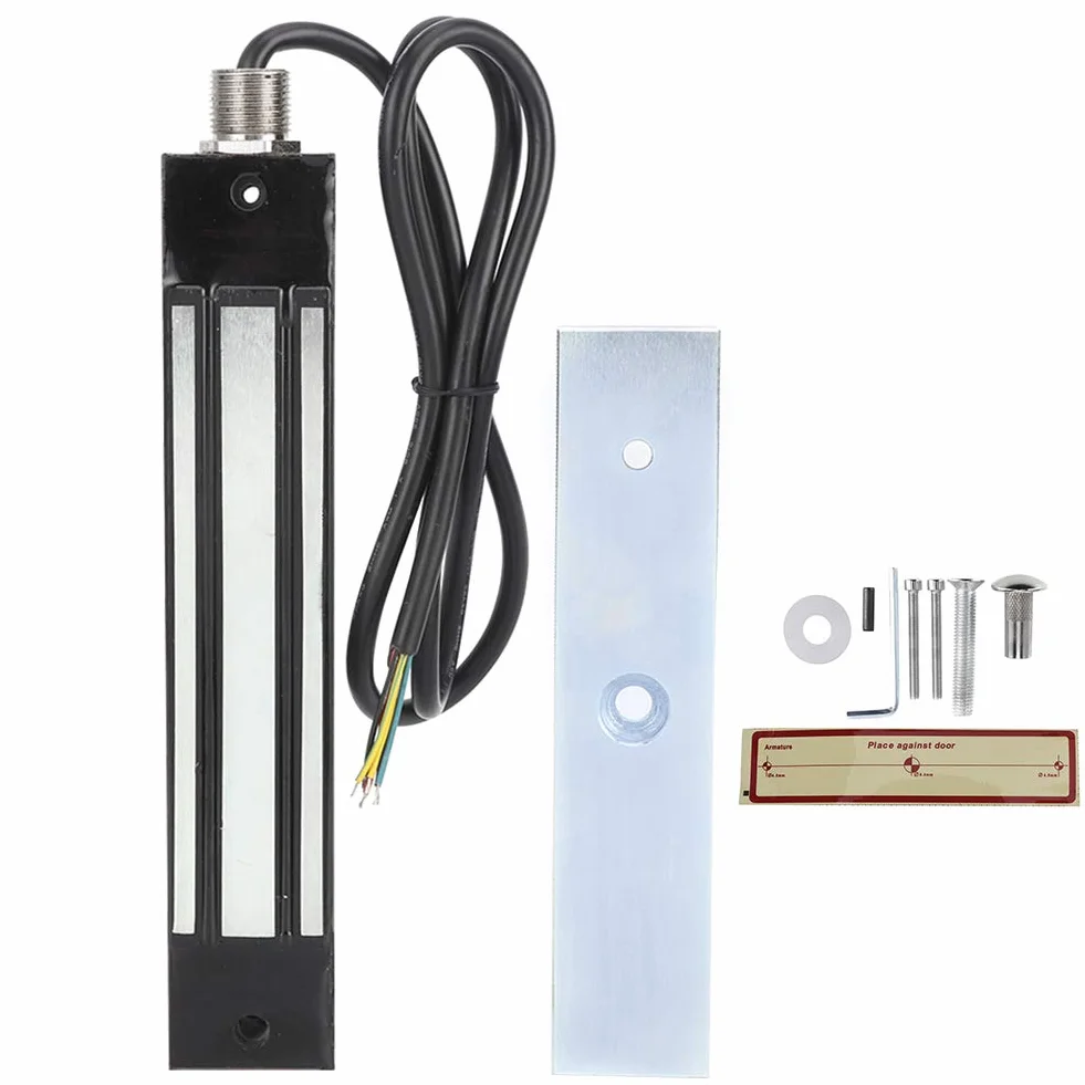 Sonew 280 kg DC12 / 24V kontrola dostępu magnetyczny zamek do drzwi, wodoodporny elektryczny zamek magnetyczny ze stali nierdzewnej do drzwi drewnianych, szklanych, metalowych, przeciwpożarowych