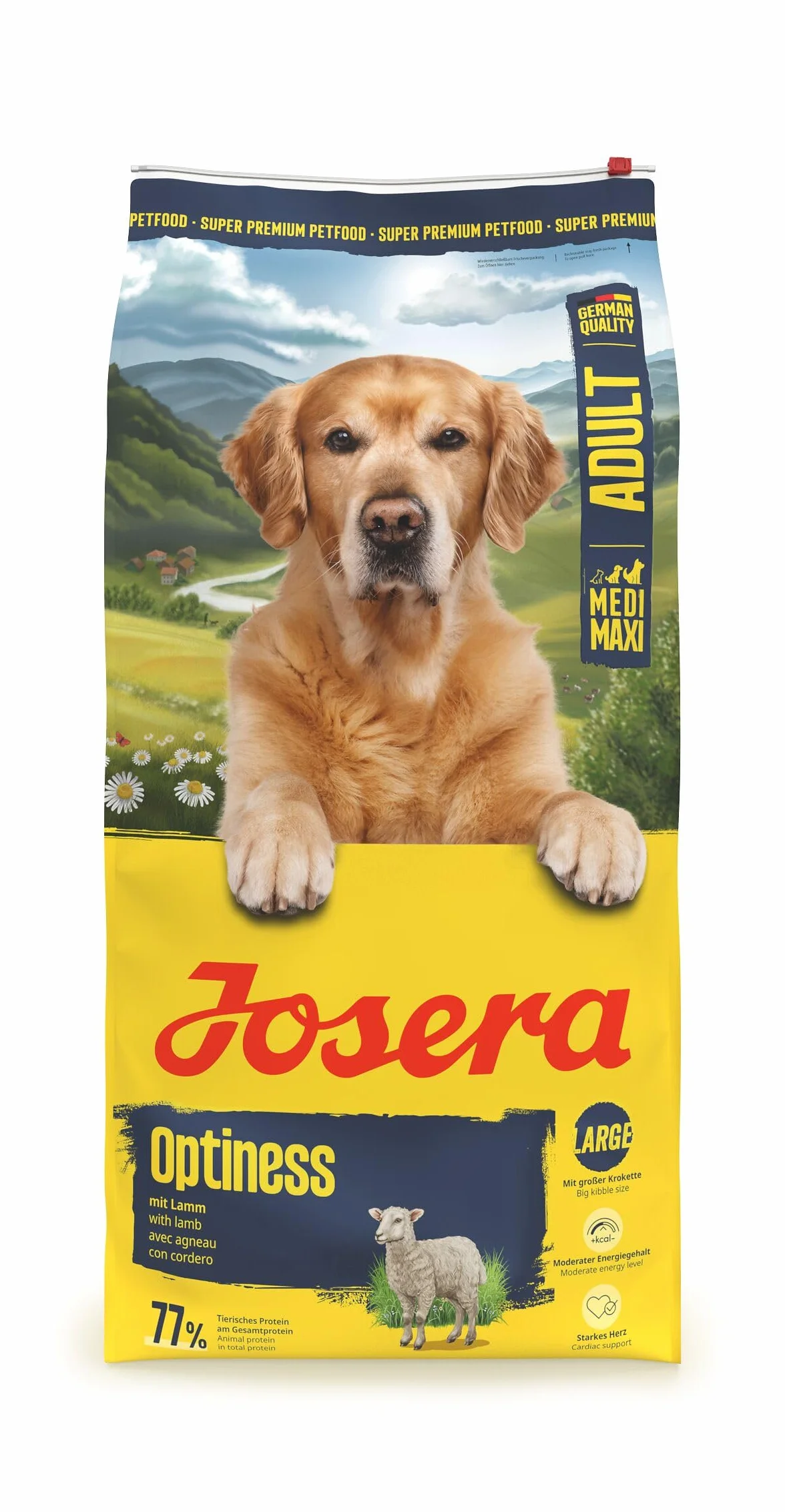 Josera Adult Optiness 12,5kg Karma Dla Wybrednych Psów z Jagnięciną