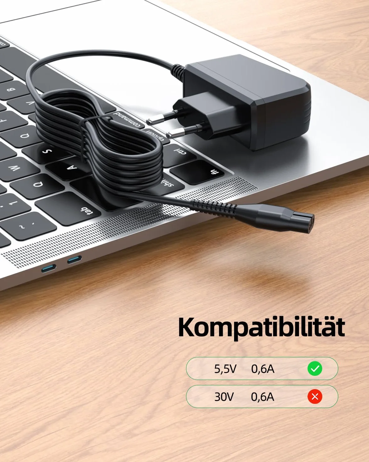 Kabel do ładowania kompatybilny z Karcher WV1 WV2 WV5 WV50 WV70 WV75 KV4 KWI1 Plus 3,3W