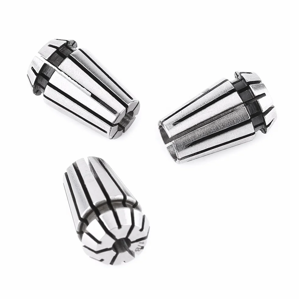 3 szt. 1/8 ''(3.175mm) ER11 precyzyjna tuleja zaciskowa CNC, narzędzie uchwytowe tokarki frezarskiej 4mm 6mm, pasuje do grawerki do pracy