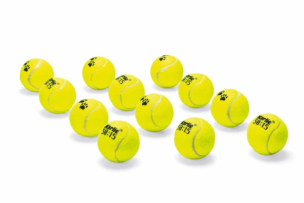 Karlie 45634 bęben zabawkowy z 12 piłkami tenisowymi ø: 6 cm żółty