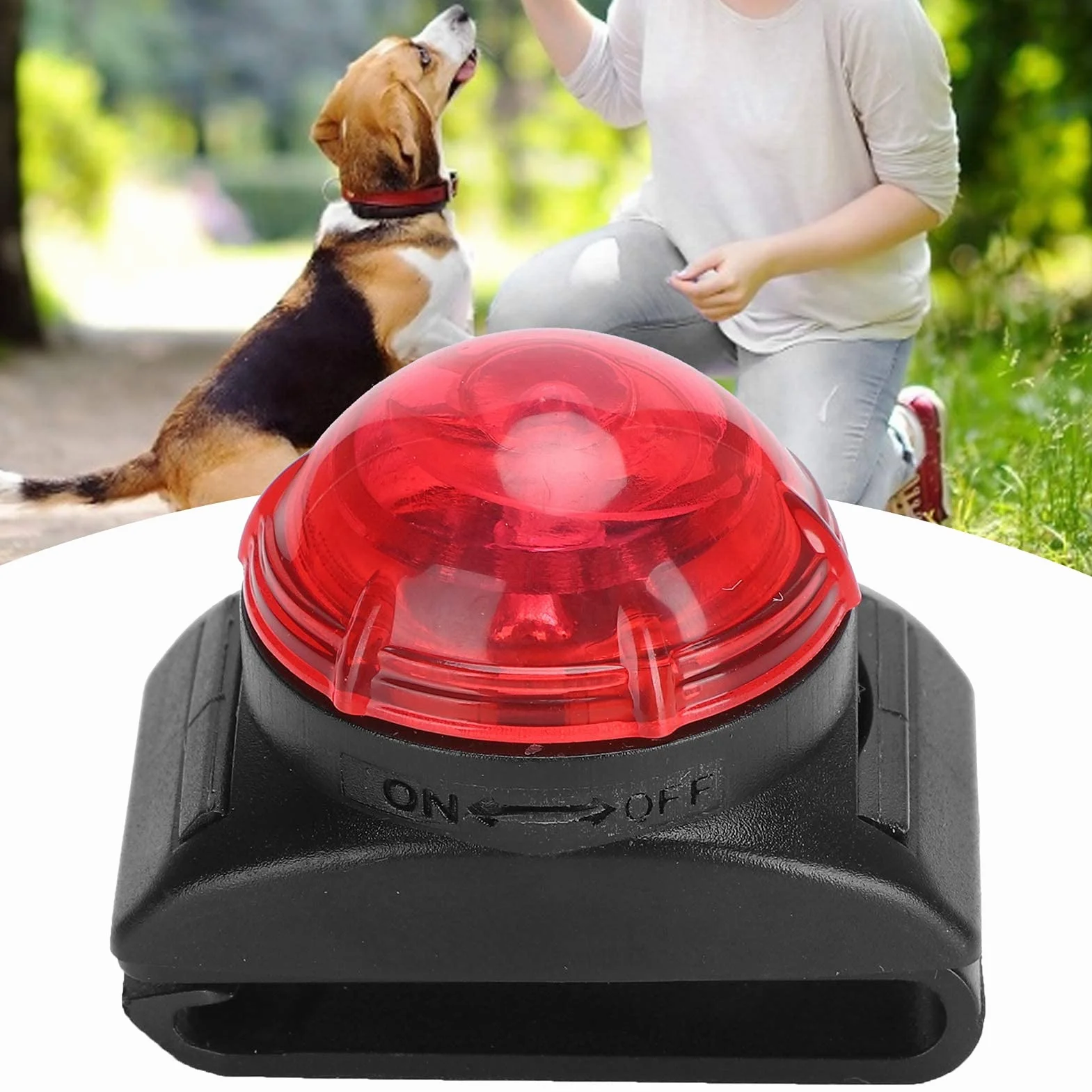 Pssopp Wisiorek LED zapobiegający utracie światła dla zwierząt wodoodporny wisiorek LED lampka nocna dla zwierząt domowych lampa bezpieczeństwa dla psów obroże z klipsem dla psa