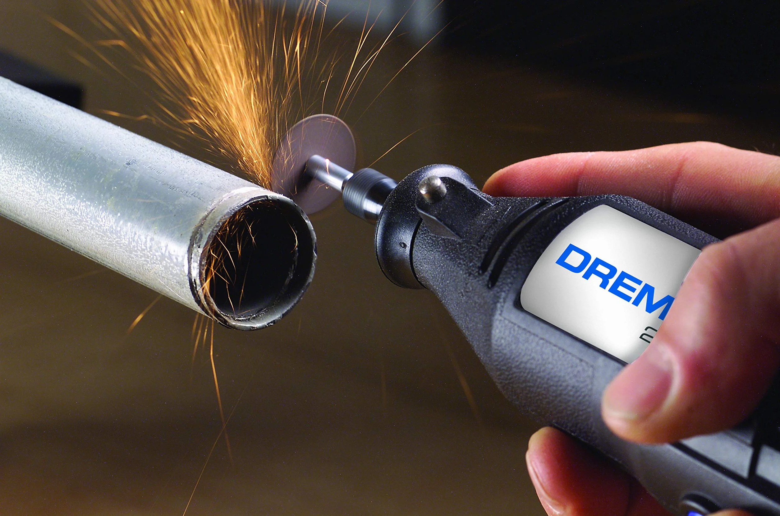 Dremel 409 wytrzymałe tarcze do cięcia – 36 obrotowych akcesoriów o średnicy ostrza 24 mm i głębokiego cięcia 10 mm do cięcia cegły, metalu, marmuru, plastiku i innych twardych materiałów
