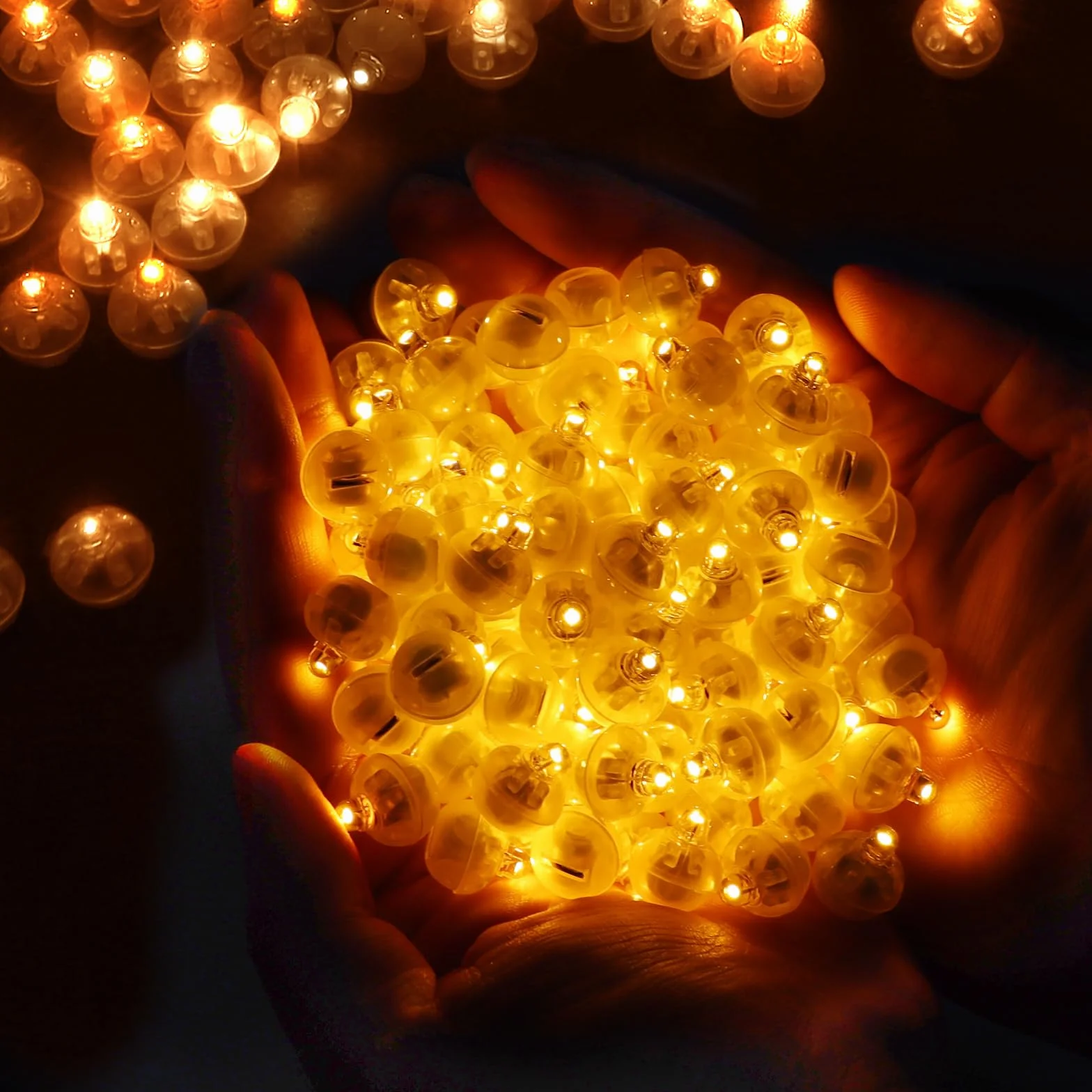 Lampki LED do balonów, mini balony LED, ciepła biel, dekoracja na imprezę