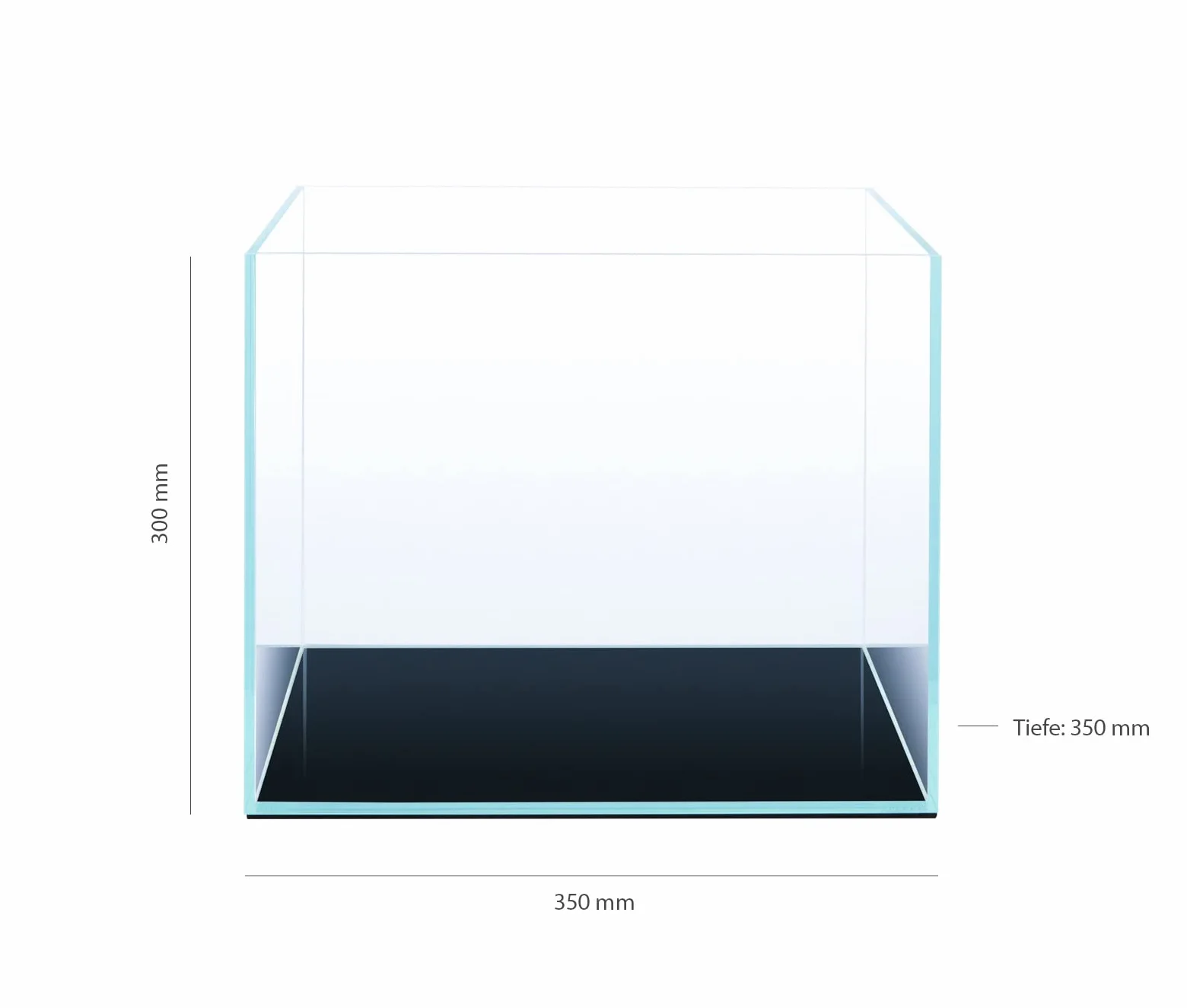Q-Grow Nano akwarium 35x35x30 białe szkło 36 l