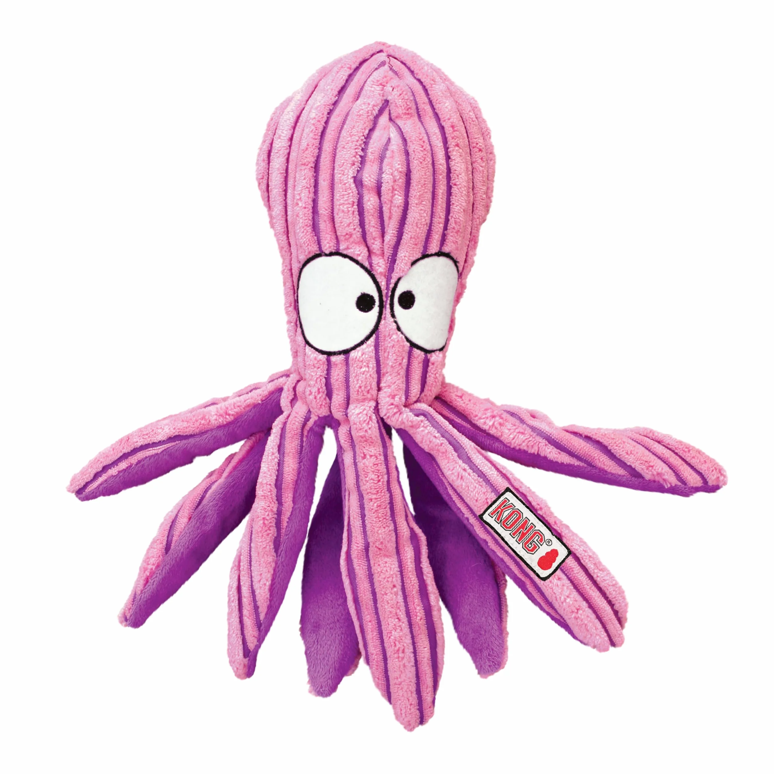 KONG CuteSeas Octopus – pluszowa zabawka dla psa ze sztruksu – dla dużych psów, 1 sztuka (1 opakowanie)
