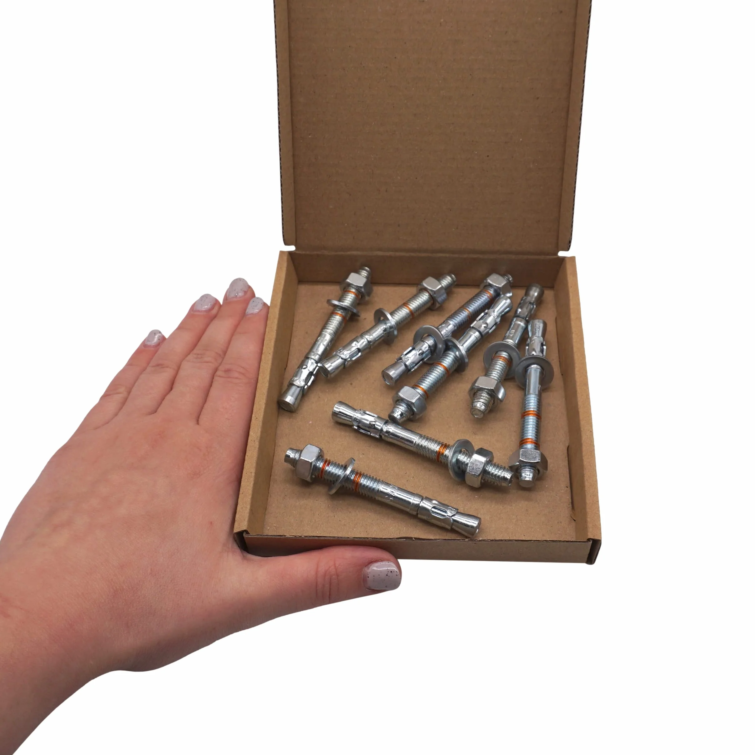 (8 sztuk) kotwy na kotwy M8 x 75 mm, metalowe kołki, mocowanie muru za pomocą śrub, kotwica rozprężna do betonu (8, M8 x 75 mm)