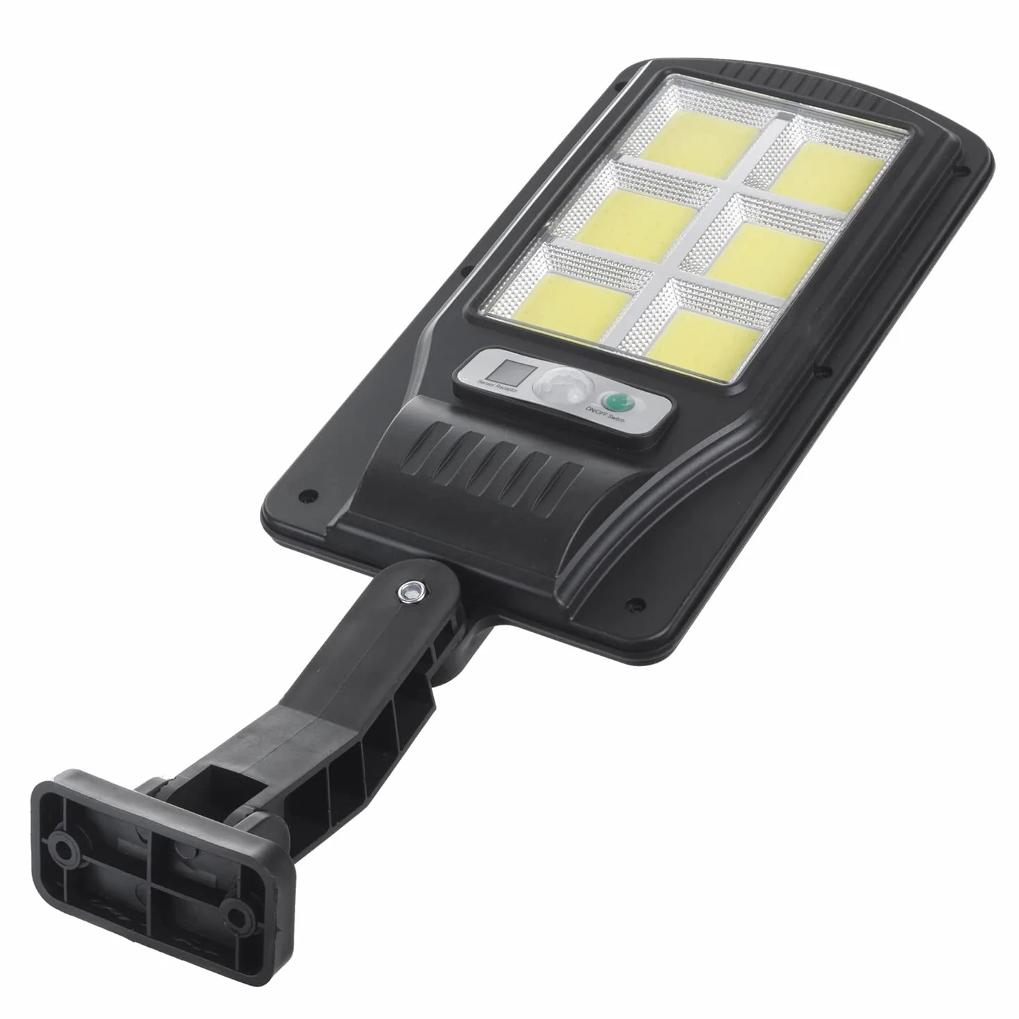 Maclean MCE446 Solarna Lampa Uliczna LED z Czujnikiem Ruchu i Pilotem IP54, 4W, 400lm, 6500K, Li-ion 1200 mAh, 3 Tryby Pracy
