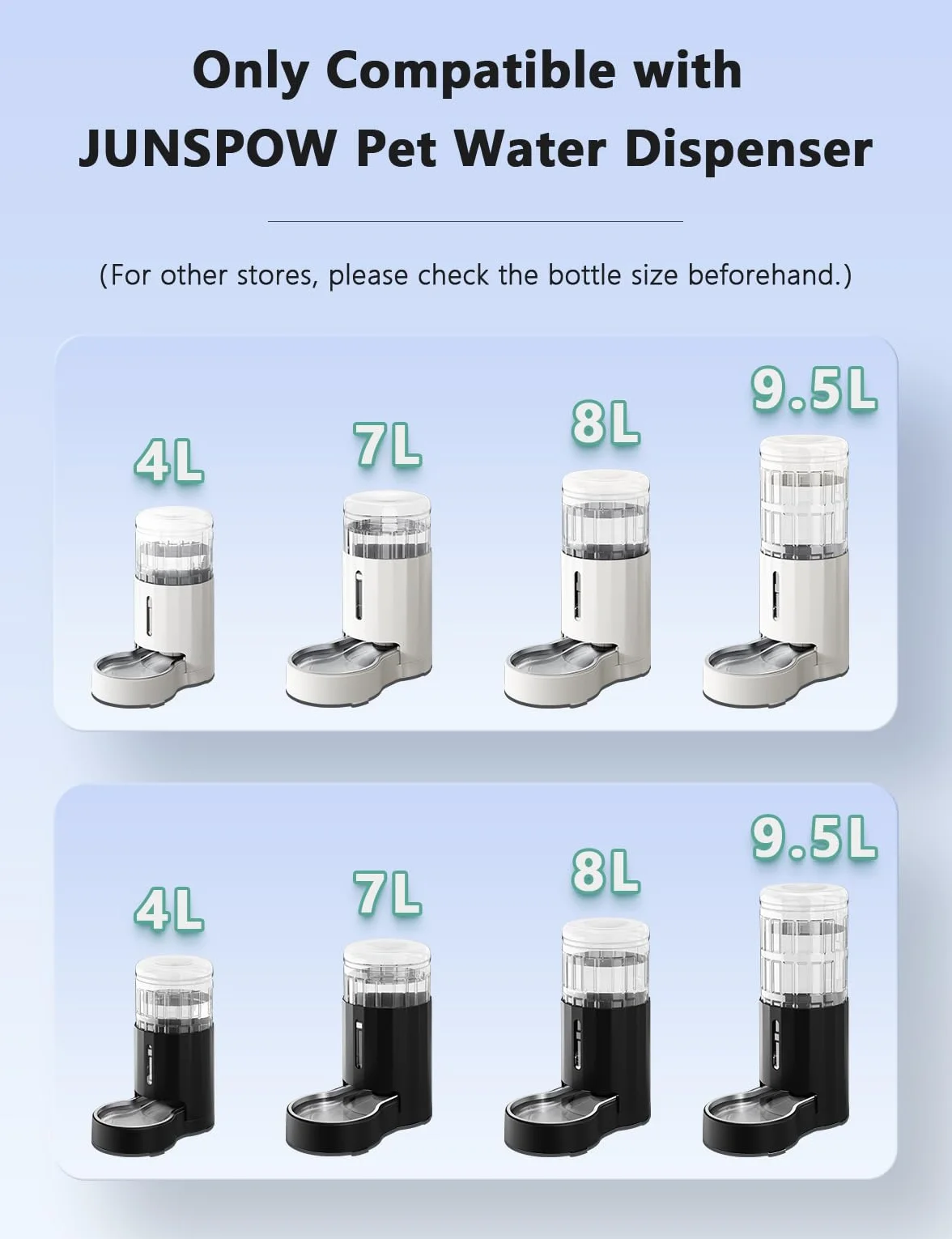 JUNSPOW Cat Filtr do wody, 4-stopniowy system filtrowania odwróconej osmozy (4 sztuki) do automatycznego nawadniania zwierząt domowych, dozownik wody