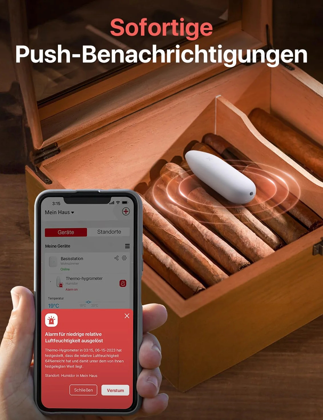 X-Sense Termometr z higrometrem Wi-Fi 3 czujniki kompatybilny z Alexa