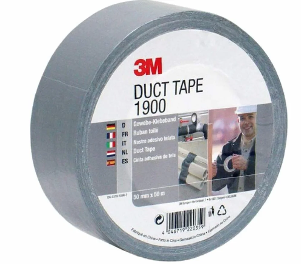 3M 1900SI50 Taśma Klejąca, Srebrna, 50 m