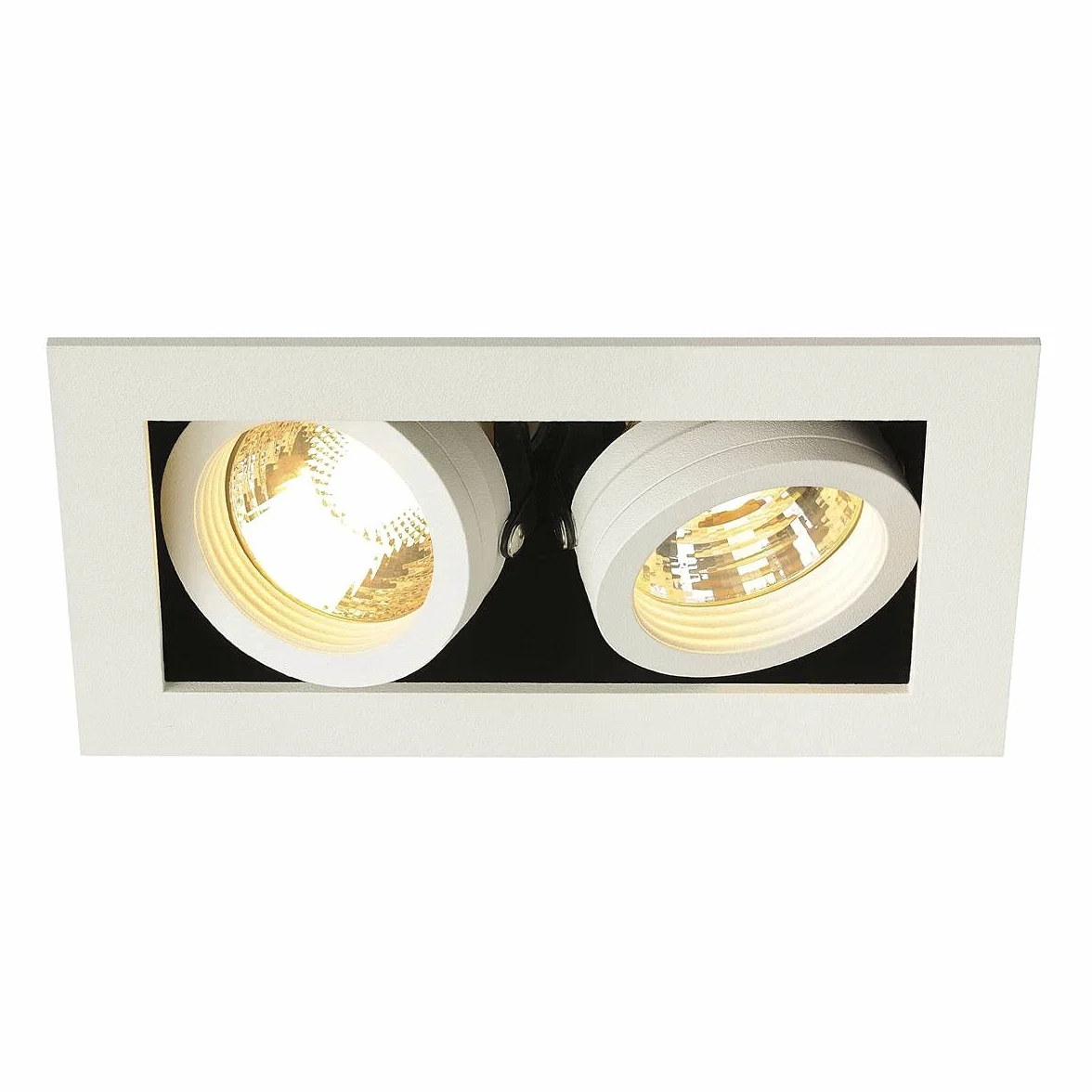 SLV Oprawa sufitowa wpuszczana KADUX 2 SLV/reflektor punktowy, reflektor typu floodlight, reflektor sufitowy, lampa sufitowa, lampa natynkowa, oświetlenie wewnętrzne / GU10 50 W, kolor biały