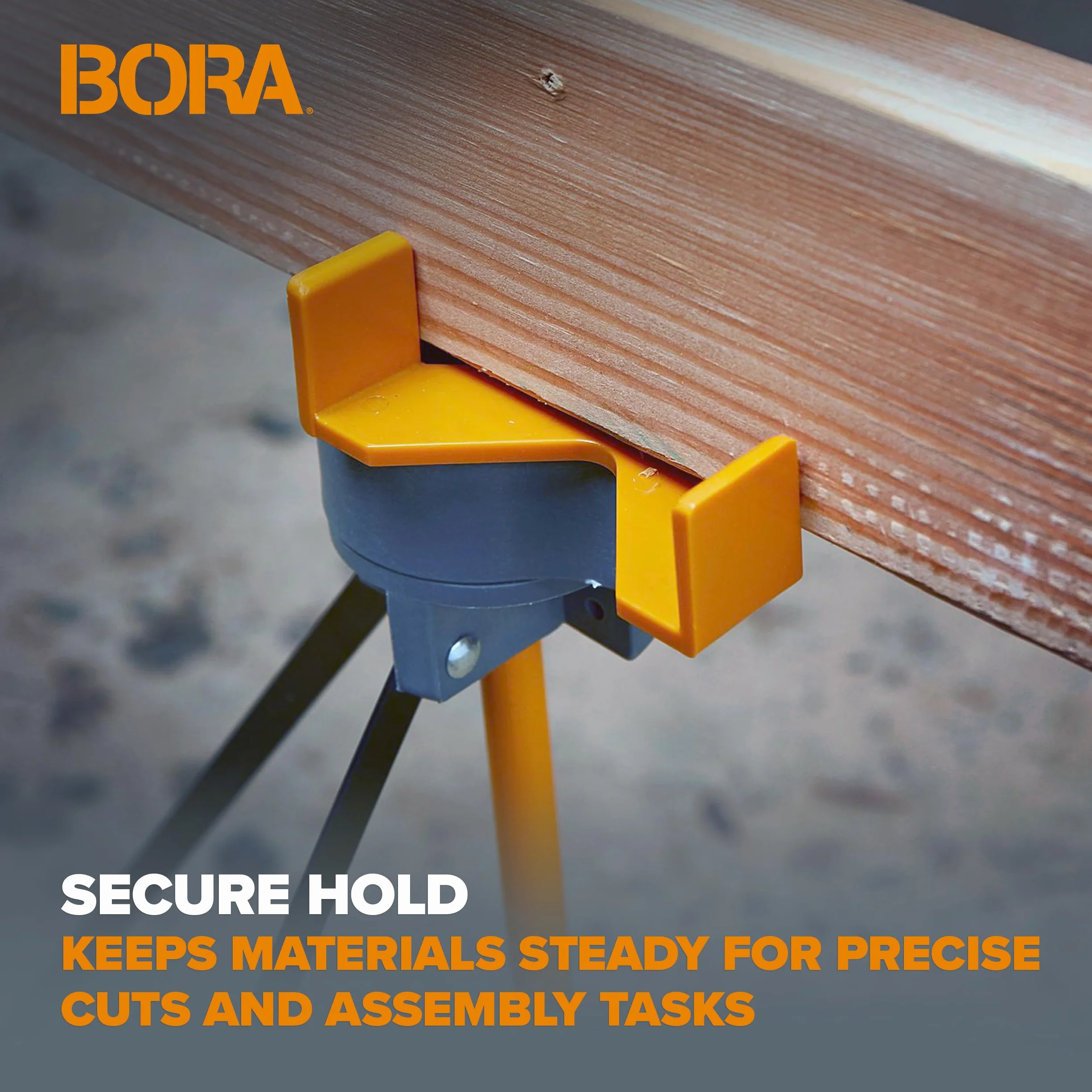 BORA CA0204 wsporniki do stonogi 2x4, 4-częściowy zestaw do stojaków roboczych BORA