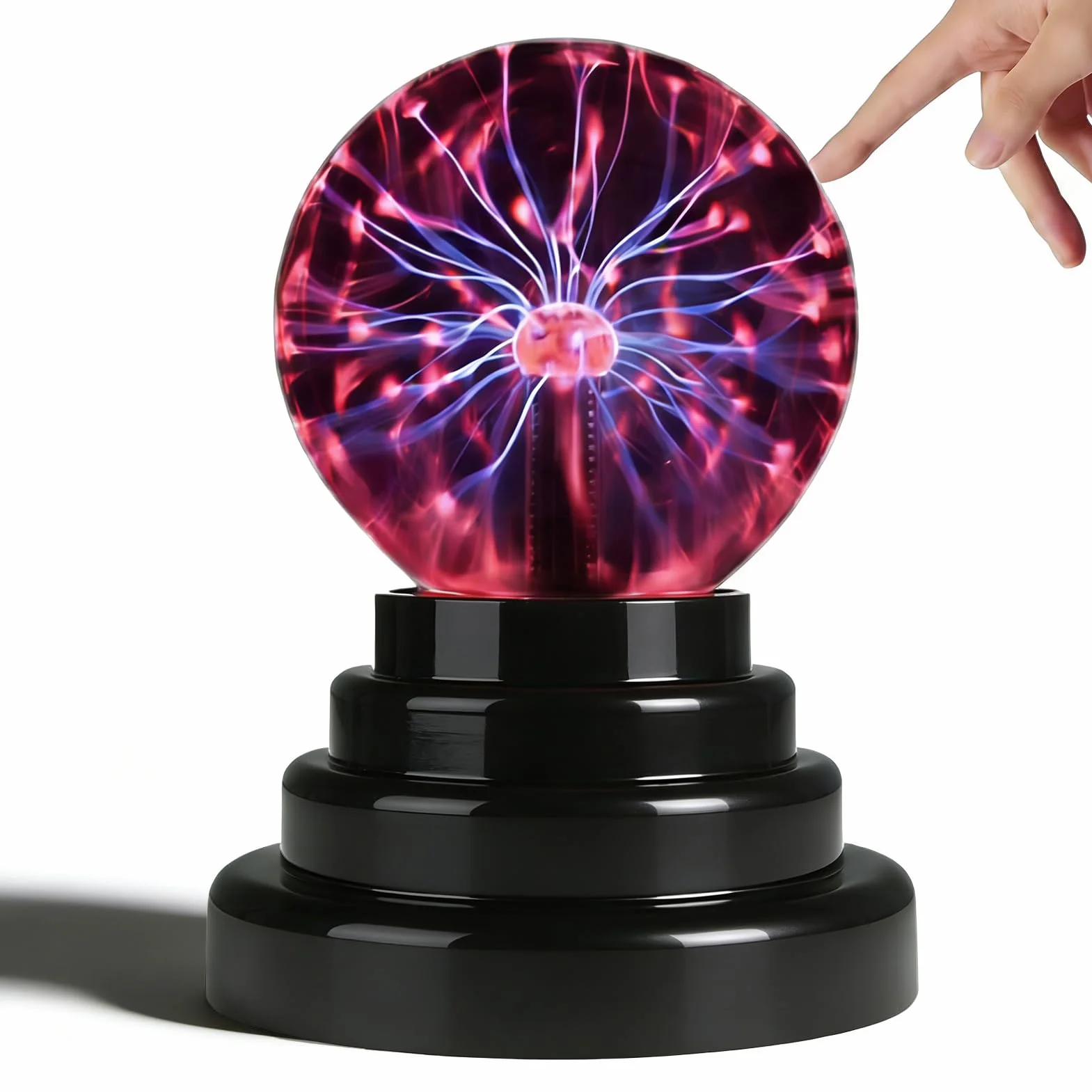 3-calowa Plazmowa plasma ball Naukowa Lampka Dekoracyjna Zasilana Przez USB i Akumulator z Oczyszczaczem Powietrza z Jonami Ujemnymi, ?wietny dla Dzieci kula plazmowa Mood Lights