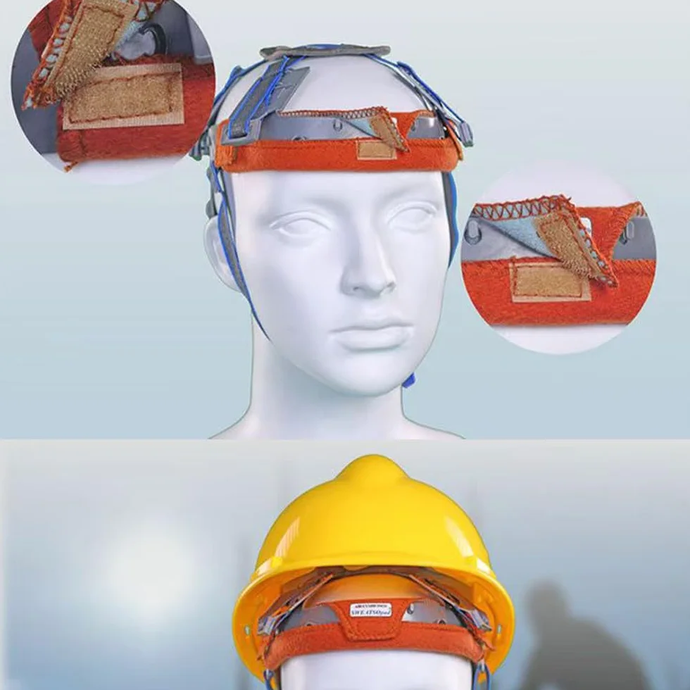 Kask ochronny z opaską przeciwpotną 10 sztuk