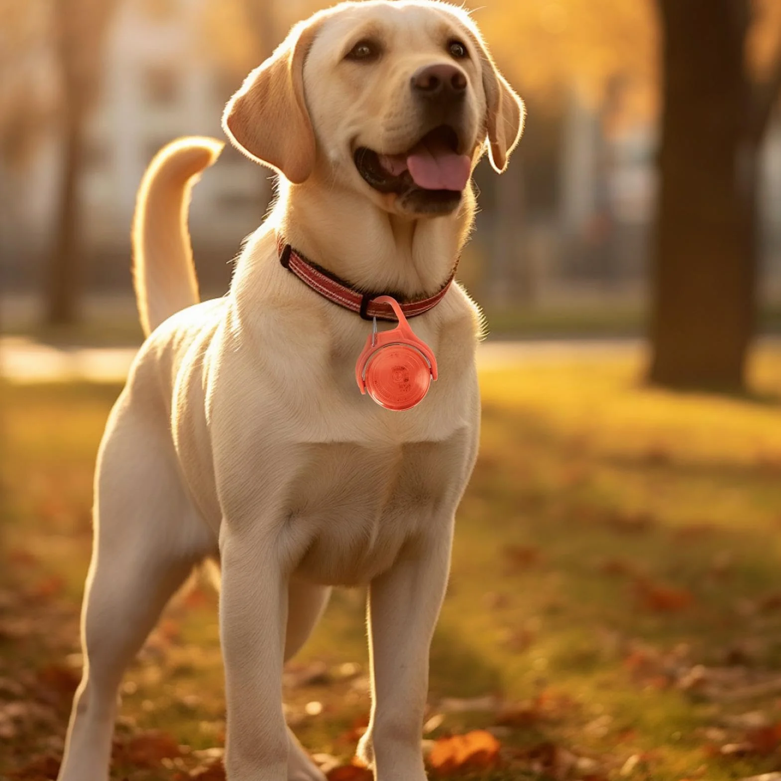 Dog Night Walking Lights l LED Dog Collar Light l Reflective Dog Walking Light l Rechargeable Pet Safety Light l Dog Walking Light-up Accessories Bright & Powerful Illumination for dogs of all sizes