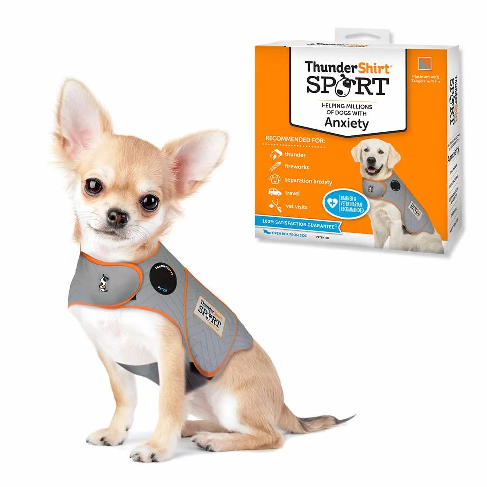 Thundershirt Dogs Thundershirt Dog kurtka przeciwlękowa, platyna, rozmiar XXS