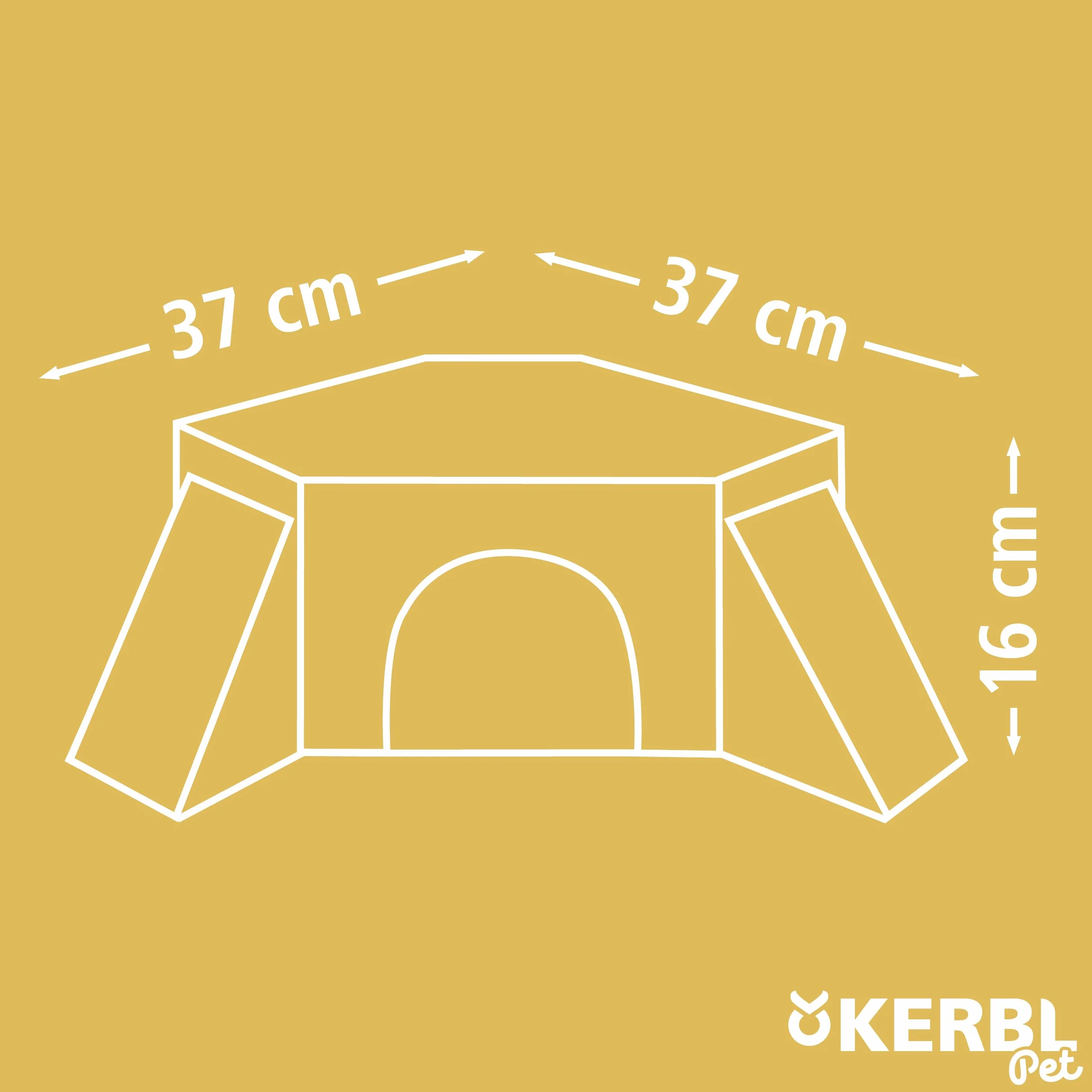 Kerbl Gineau domek świnia z rampami natura, 37 x 35 x 15 cm bez ramp 25 x 25 x 15 cm