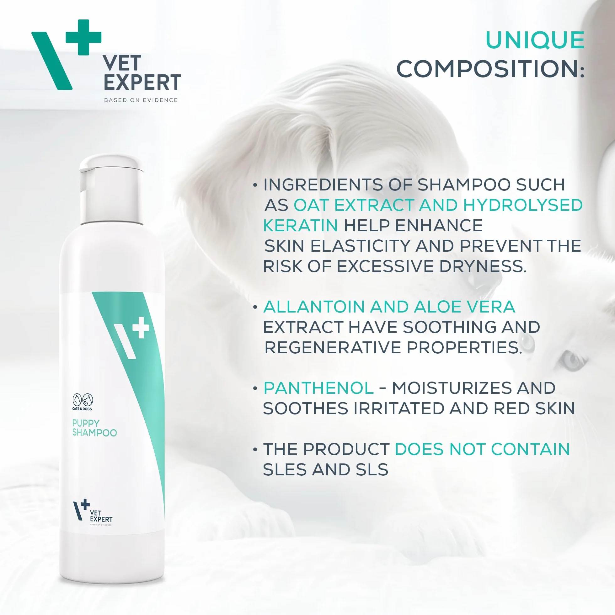 VET EXPERT PUPPY SHAMPOO - szampon dla szczeniąt i kociąt 250 ml