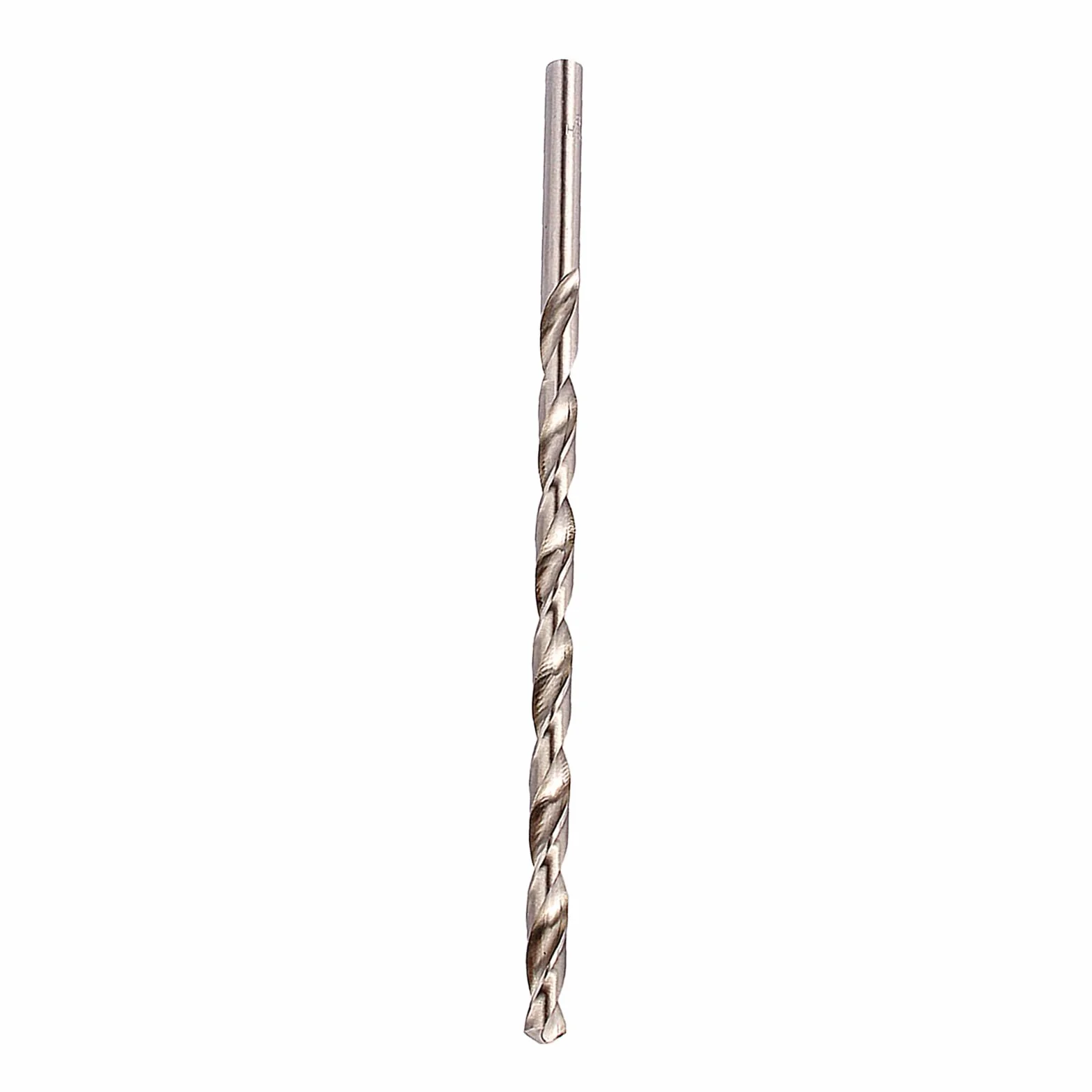 Wiertło Kręte HSS 8mm x 200mm Długie Wiertło Ślimakowe z Chwytem Prostym do Drewna Aluminium Tworzyw Sztucznych