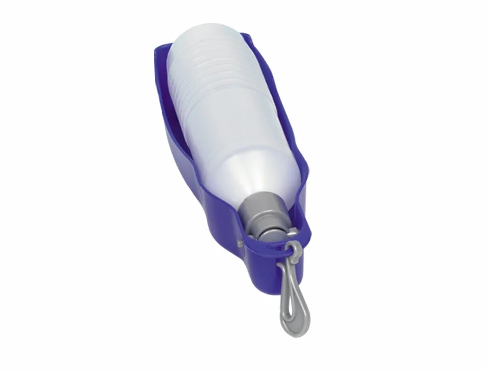 Nobby 72756 podróżna butelka na wodę pitną 500 ml, biała, niebieska