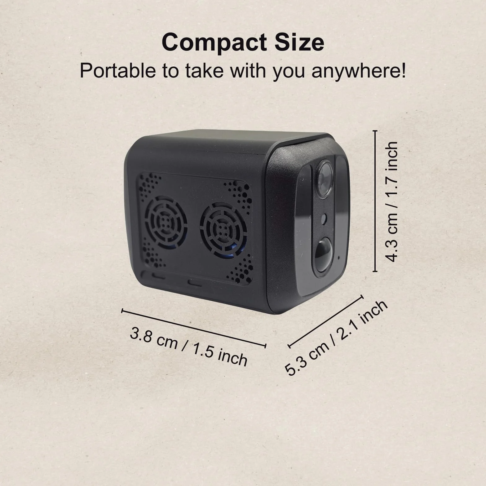 WOLF SHIELD HD WiFi Kamera Wewnętrzna, 30 Dni Czasu Oczekiwania, Mini Kamera WiFi, Kamera Wewnętrzna Do Bezpieczeństwa Domu, Noktowizor, Alerty Aktywowane Ruchem