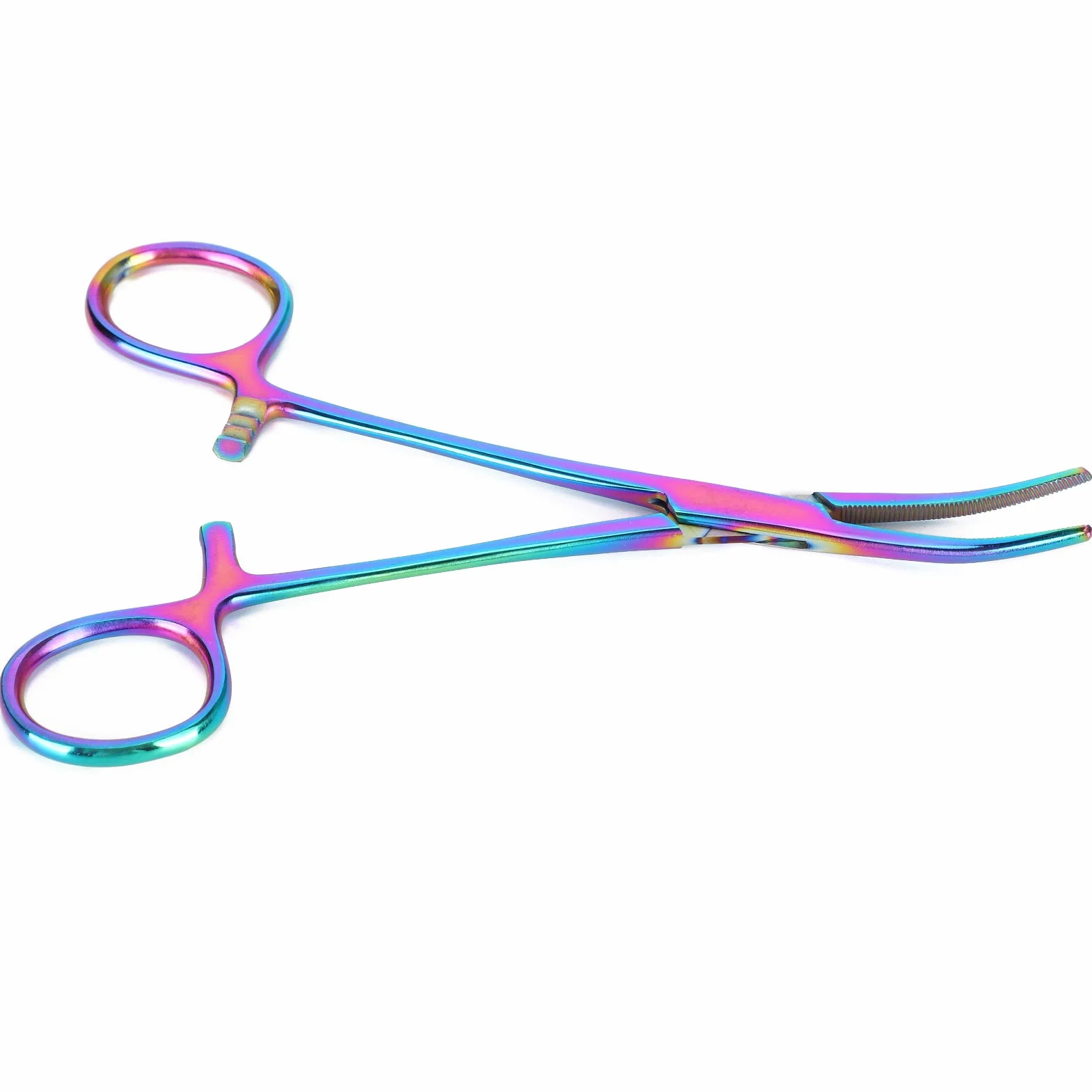 Hemostat na komary dla zwierząt domowych ściągacz do włosów w uszach ze stali nierdzewnej pęseta z zakrzywioną końcówką zacisk do czyszczenia dla psa kota [#1]